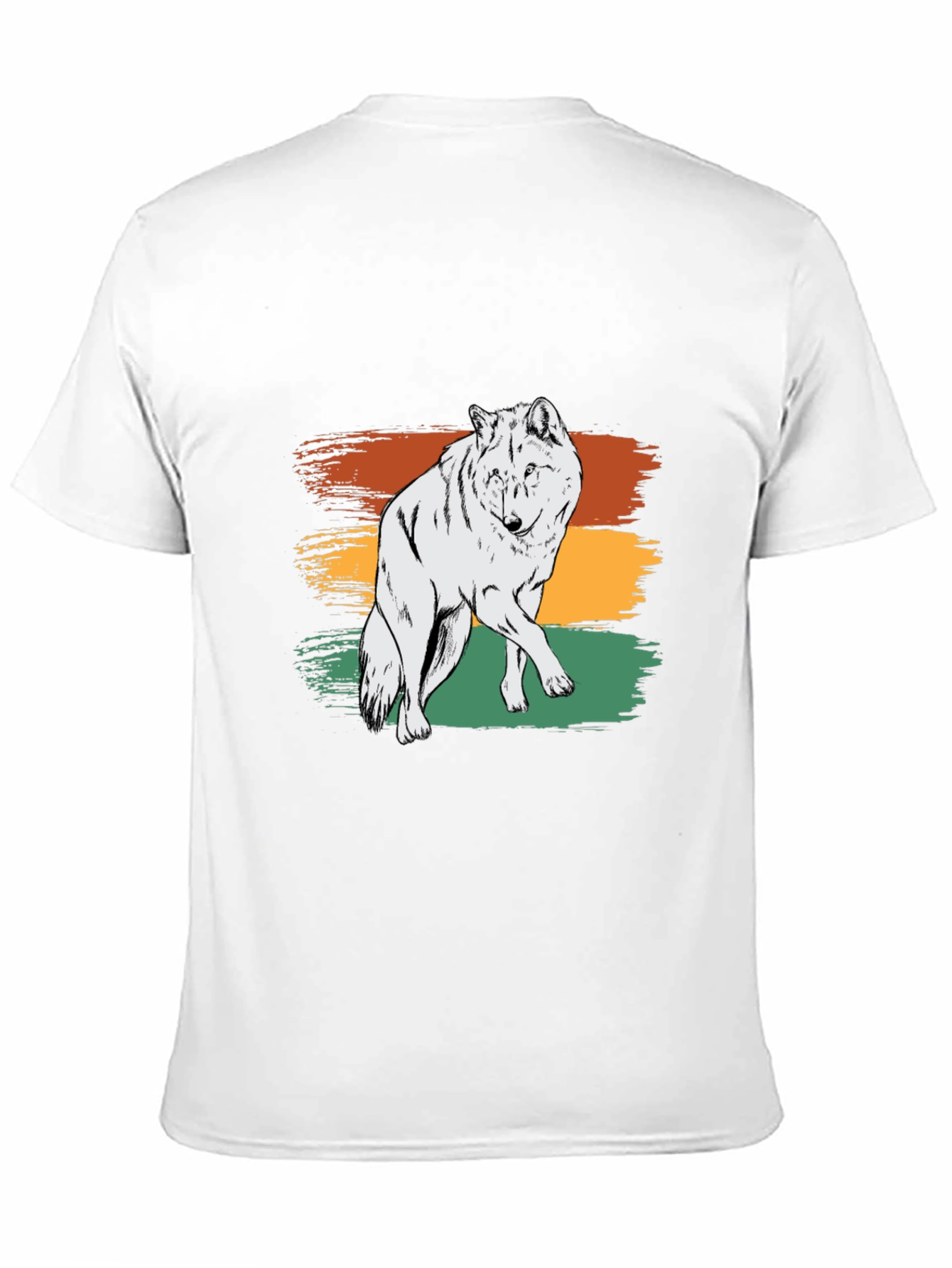 Retro Wolf Graphic Tee - Stylish & Unique Design