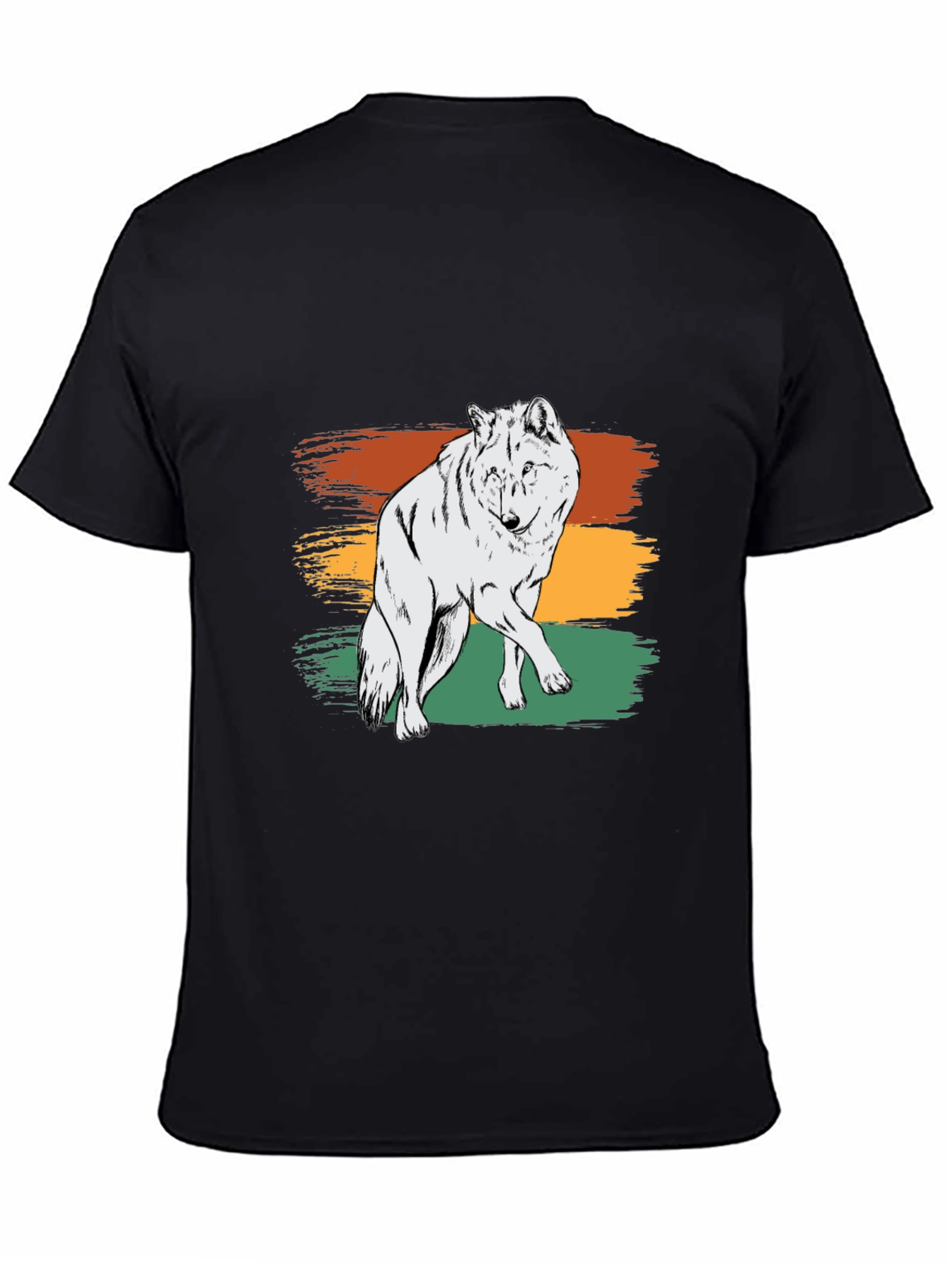 Retro Wolf Graphic Tee - Stylish & Unique Design