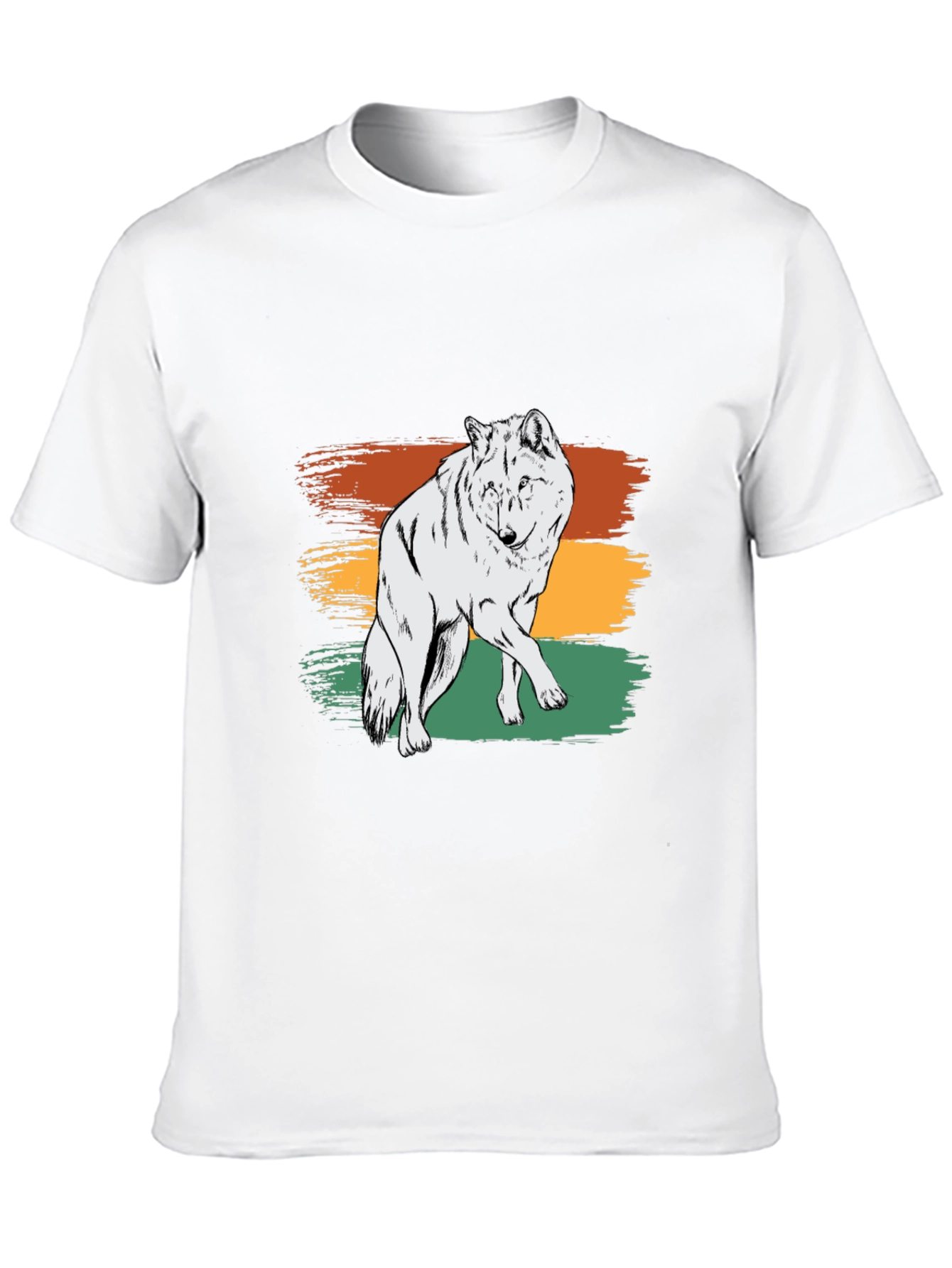 Retro Wolf Graphic Tee - Stylish & Unique Design