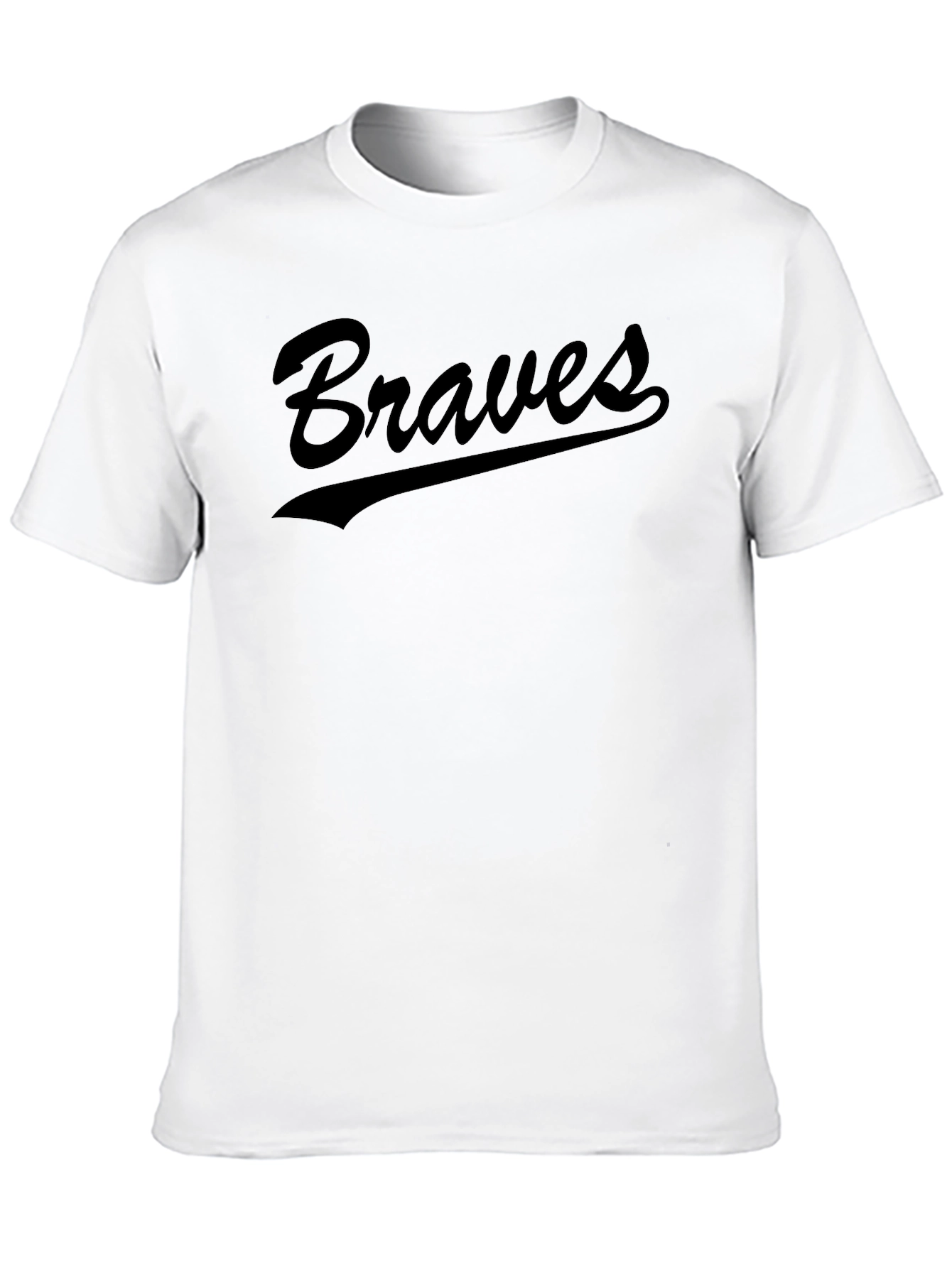 Braves T-Shirt - Black Baseball Fan Apparel