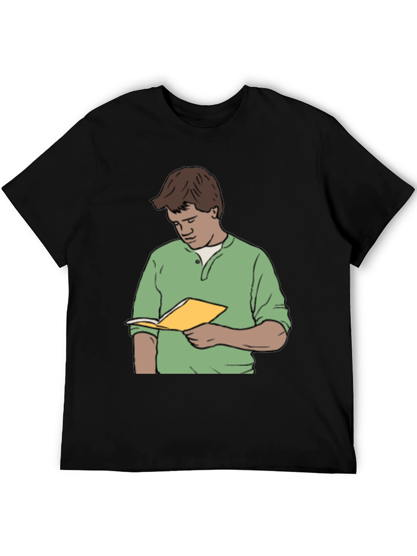Bookworm Black T-Shirt: Literary Humor Tee