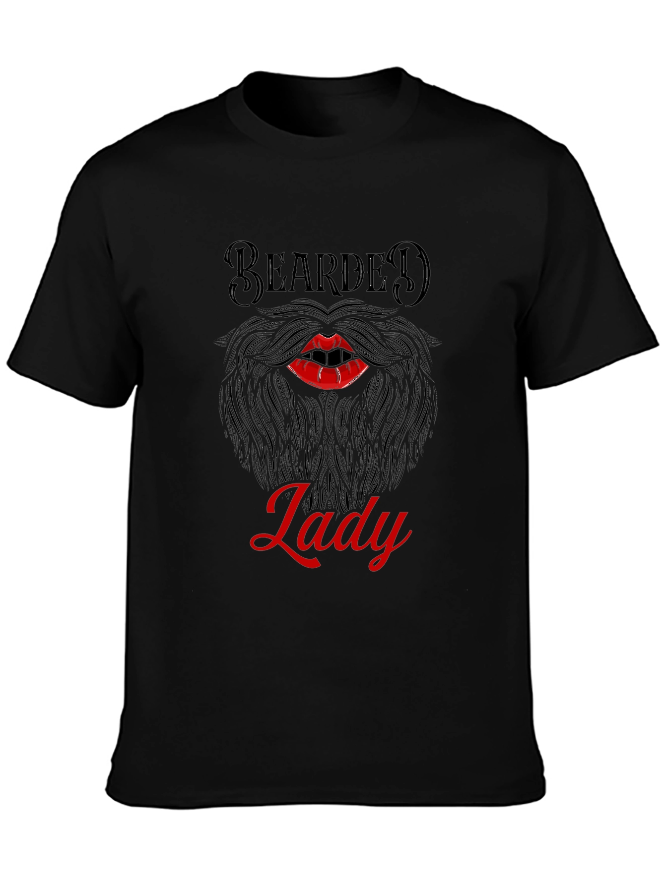 Bearded Lady Graphic Tee - Unisex Novelty Shirt