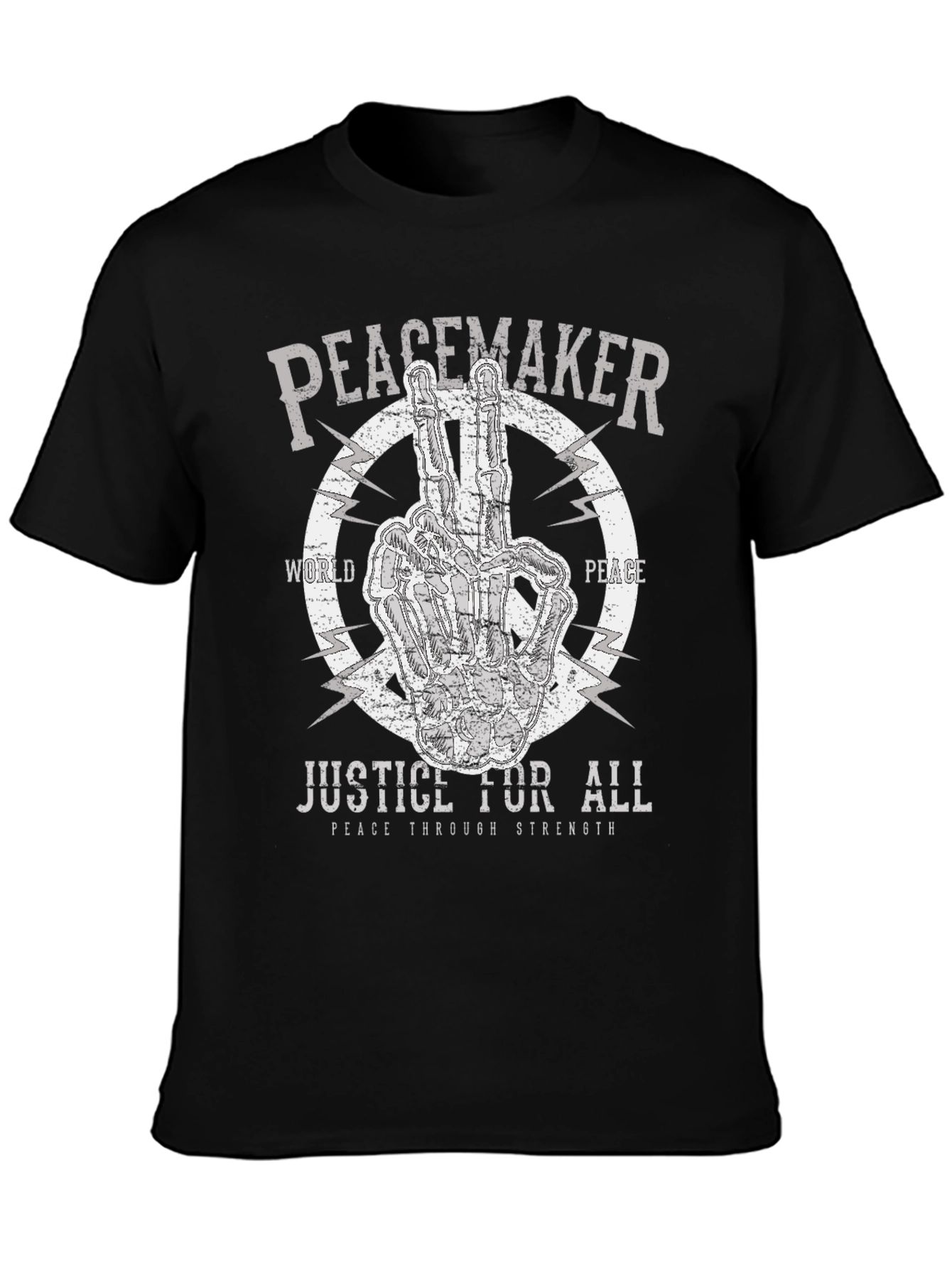 Peacemaker Justice for All Black T-Shirt