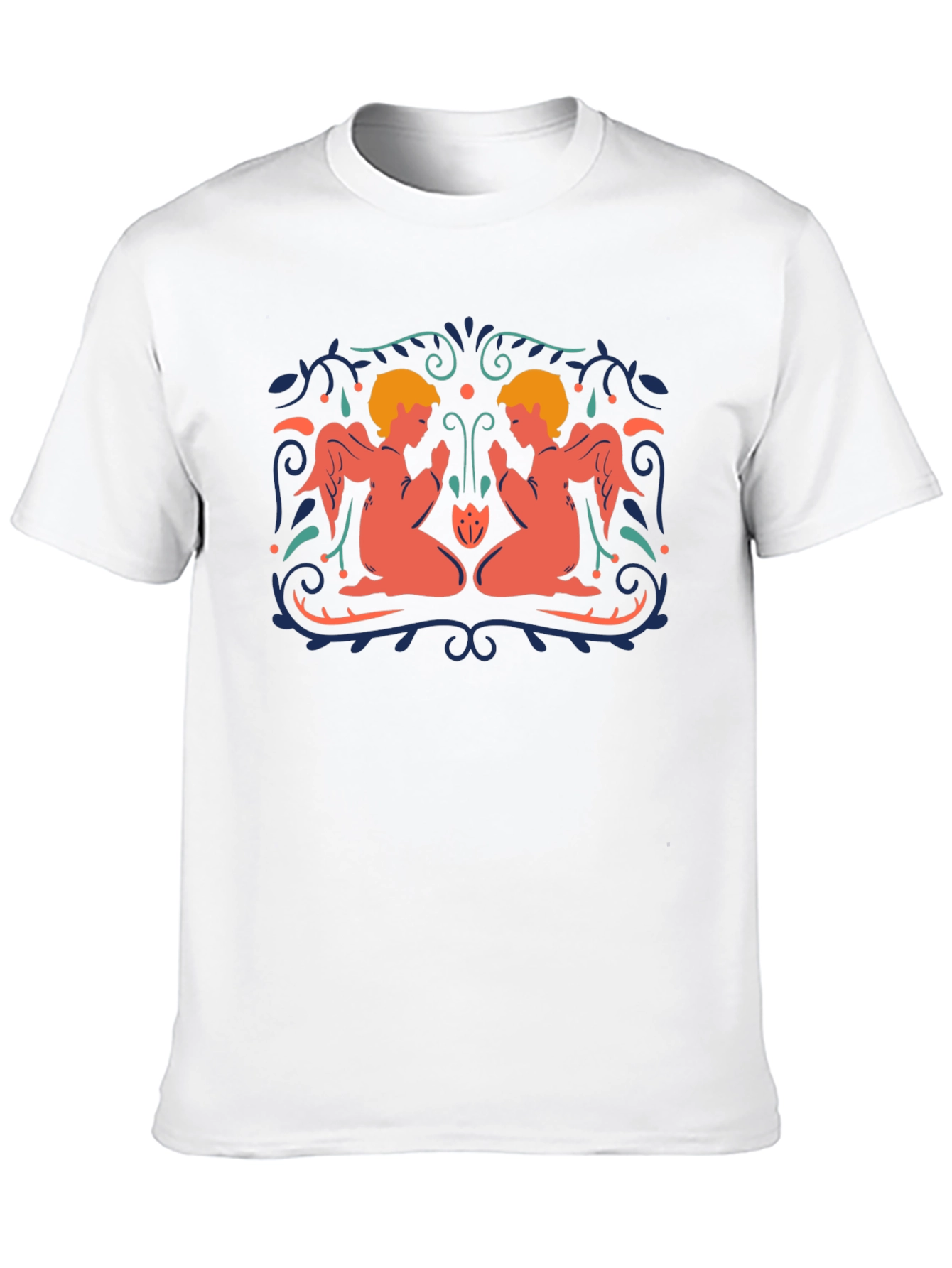 Angelic Twins Black T-Shirt
