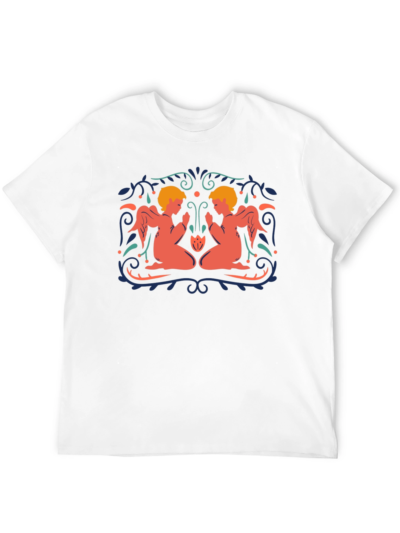 Angelic Twins Black T-Shirt