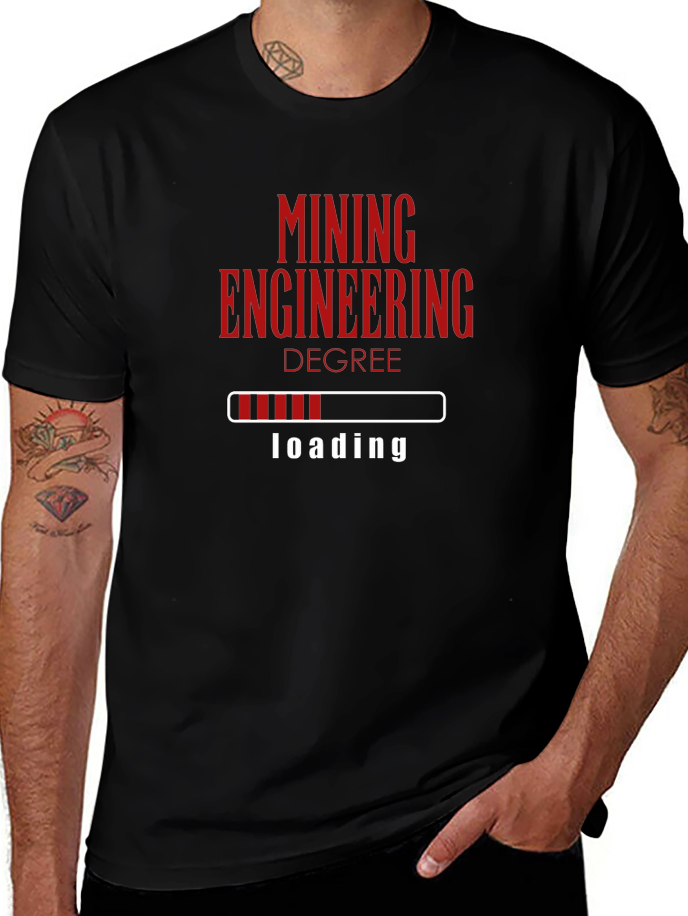 Mining Engineering Degree Loading T-Shirt