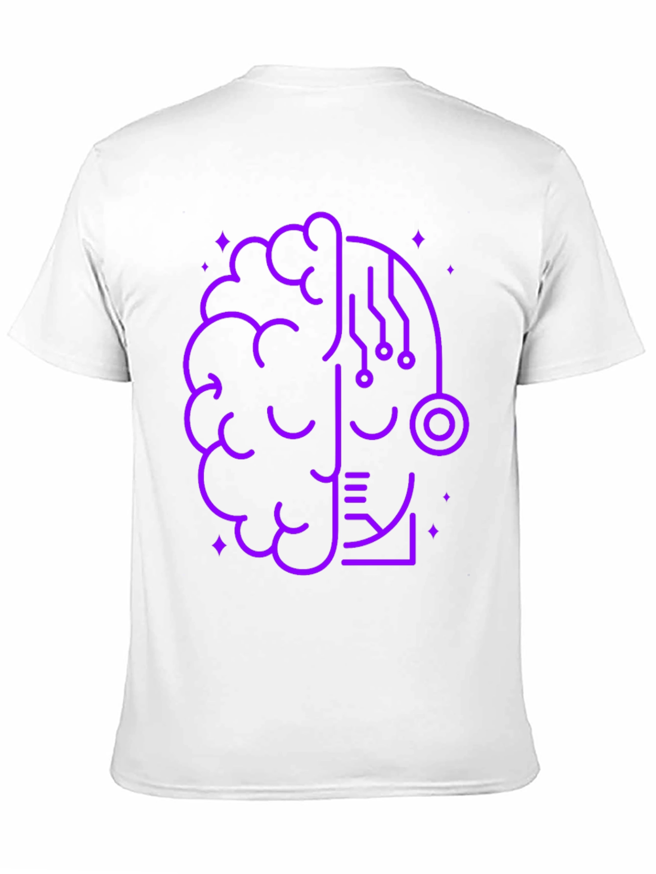 Brain Tech Graphic Tee - Modern Geek Style
