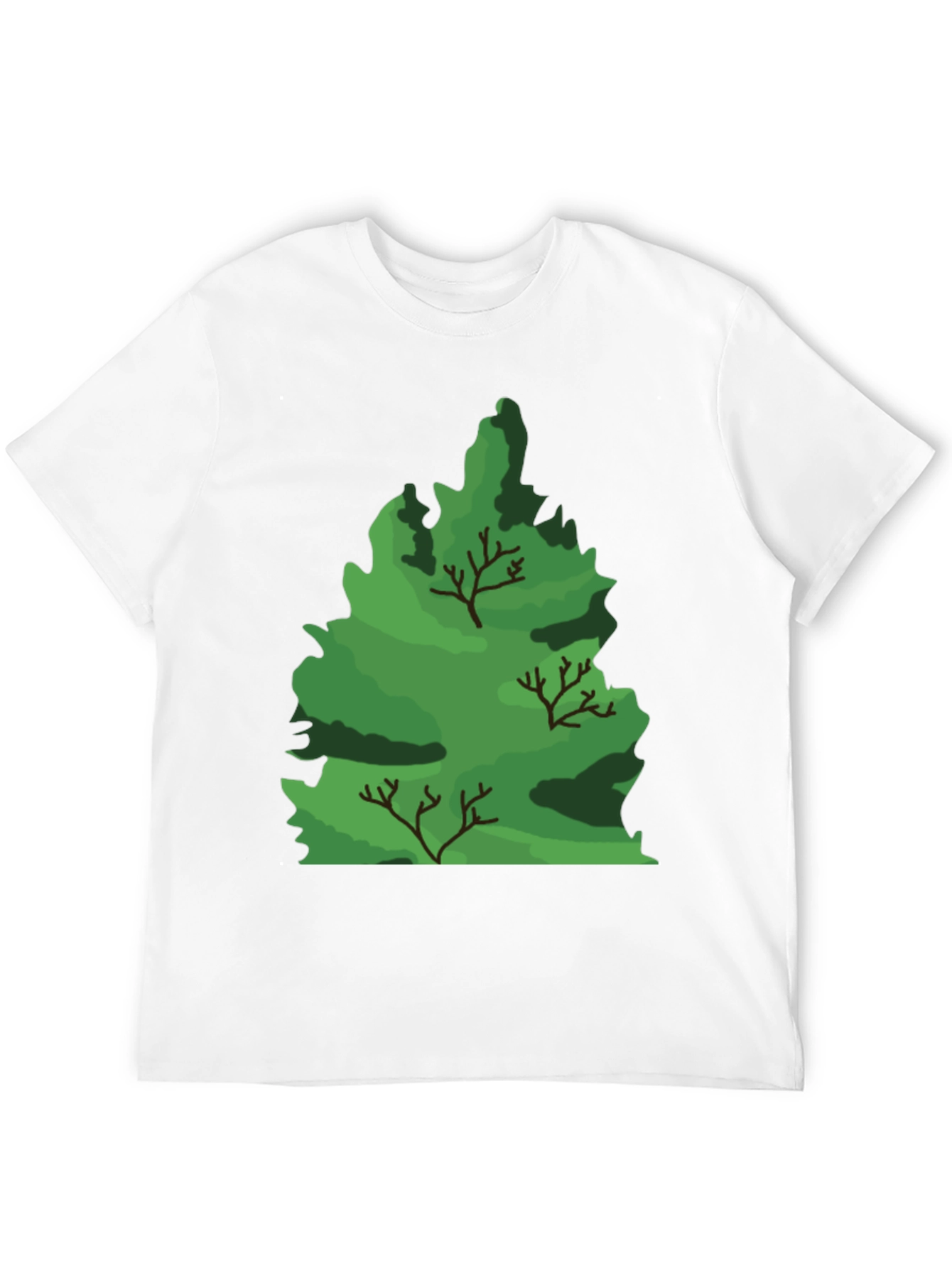 Nature Tree Graphic Black T-Shirt