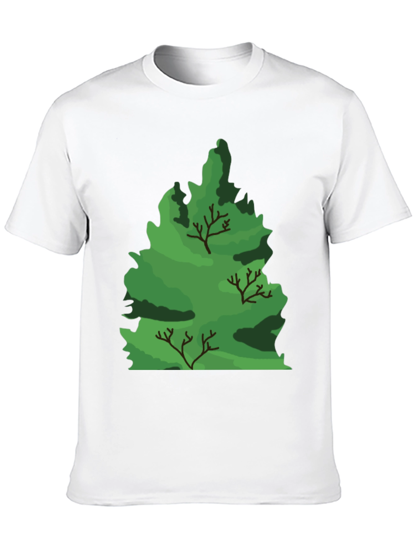 Nature Tree Graphic Black T-Shirt
