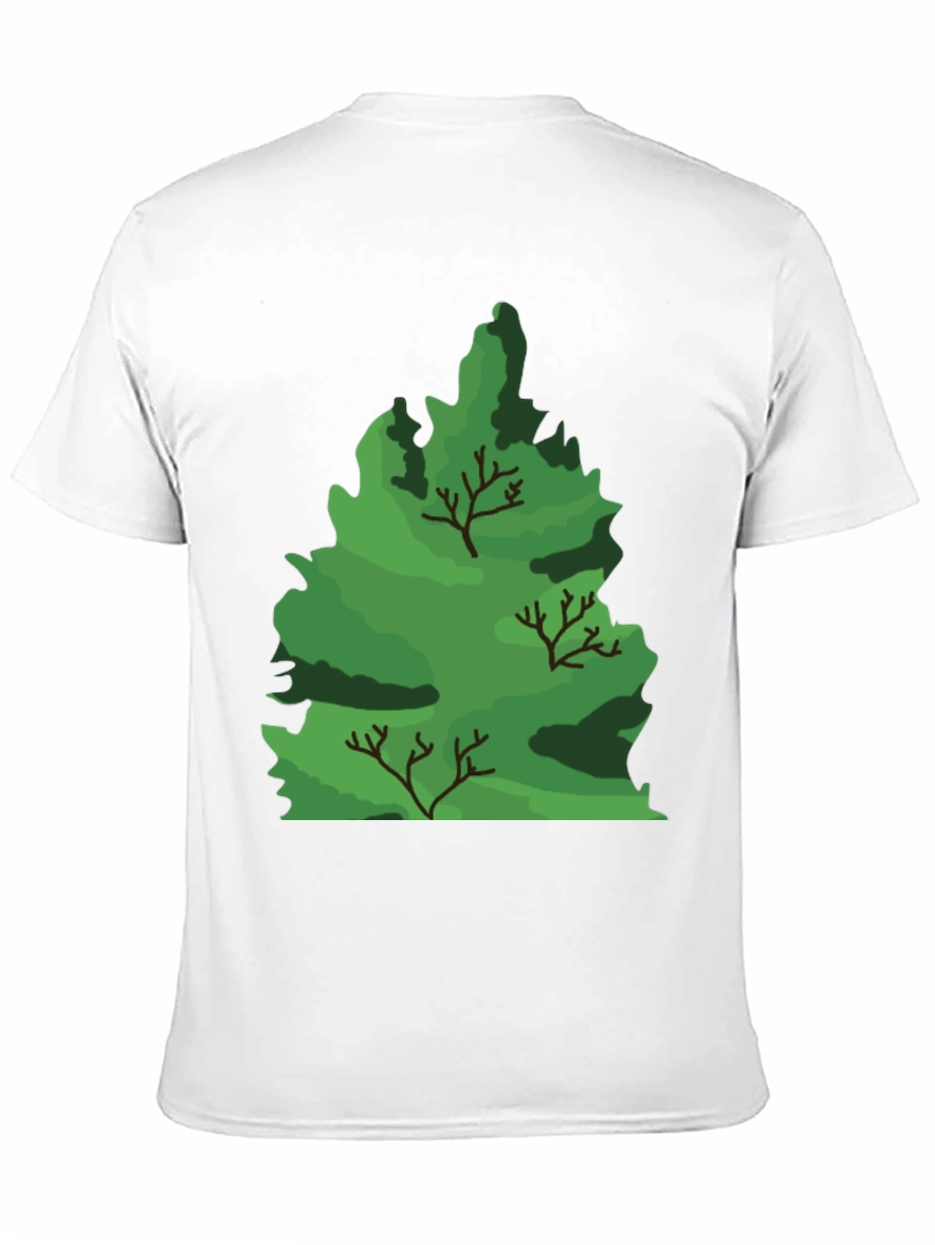 Nature Tree Graphic Black T-Shirt