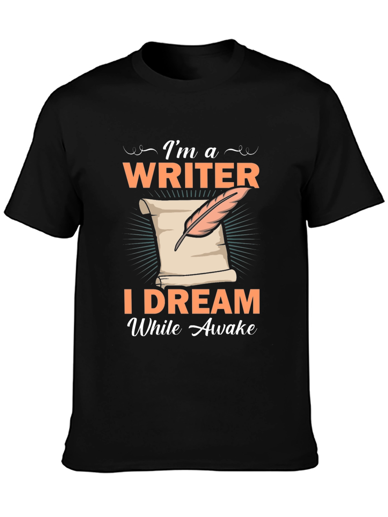 Writer Dreamer Black T-Shirt