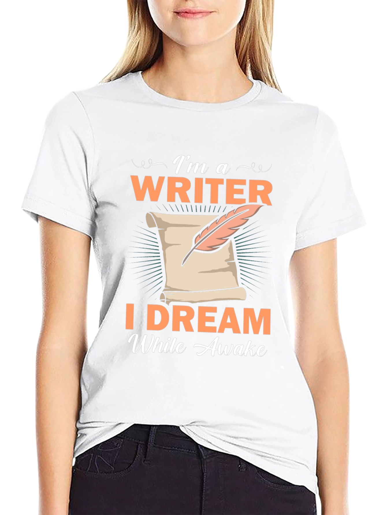 Writer Dreamer Black T-Shirt