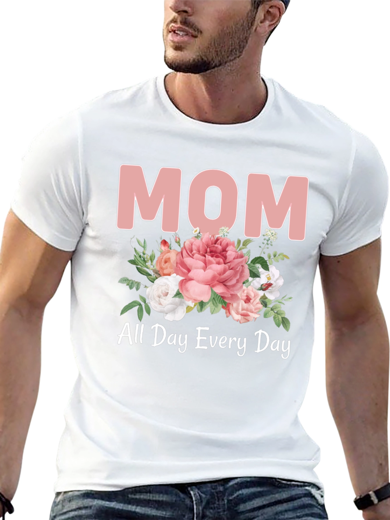 Mom All Day Every Day Floral T-Shirt