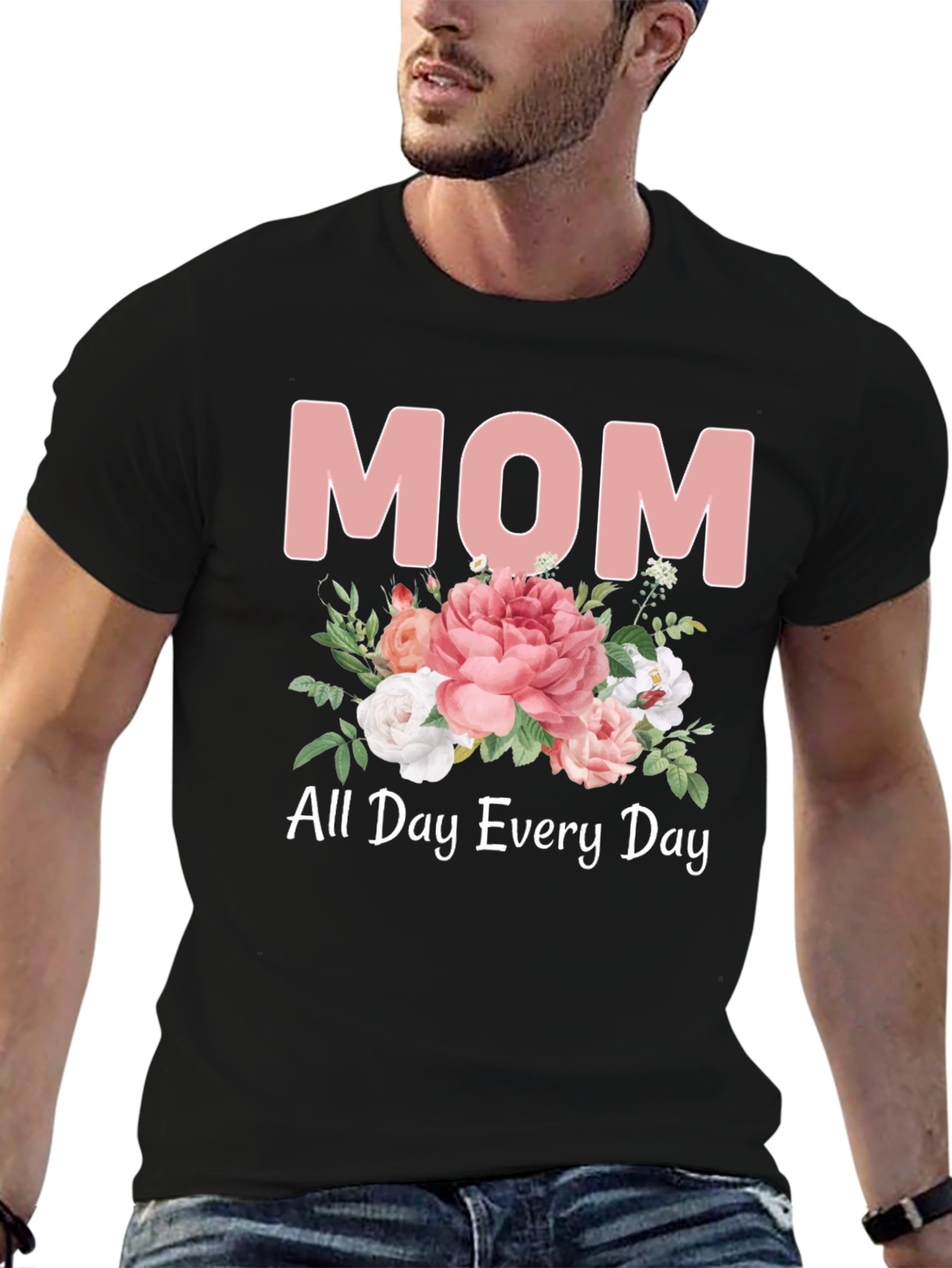 Mom All Day Every Day Floral T-Shirt