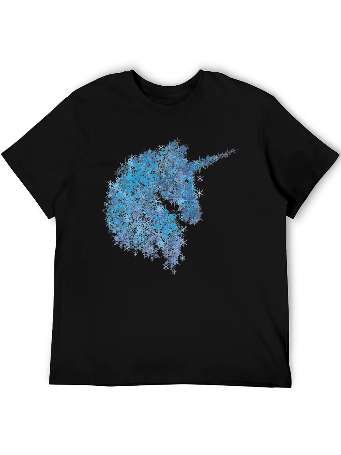 Unicorn Snowflake T-Shirt - Black