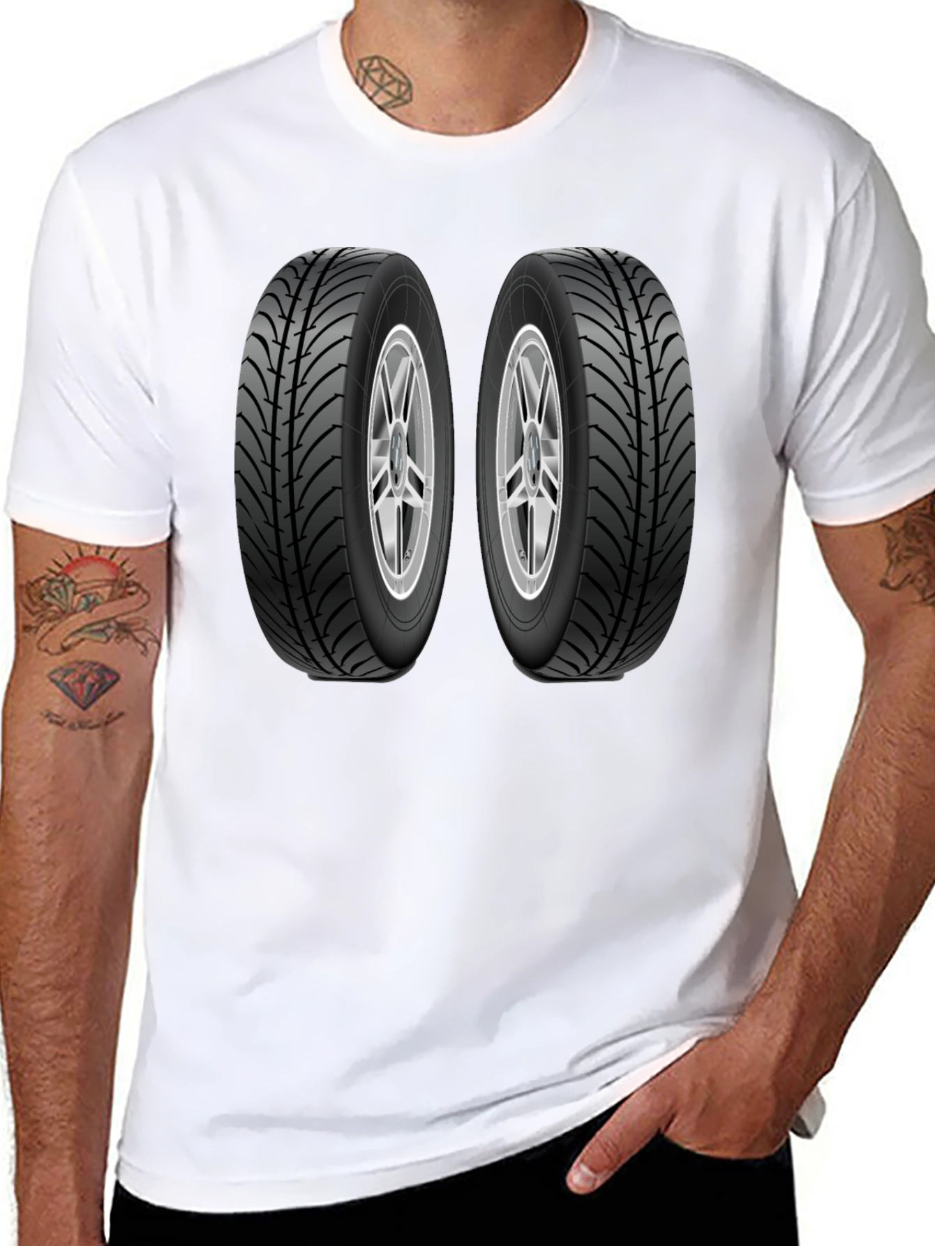 Black Tire Graphic Tee - Auto Enthusiast Apparel