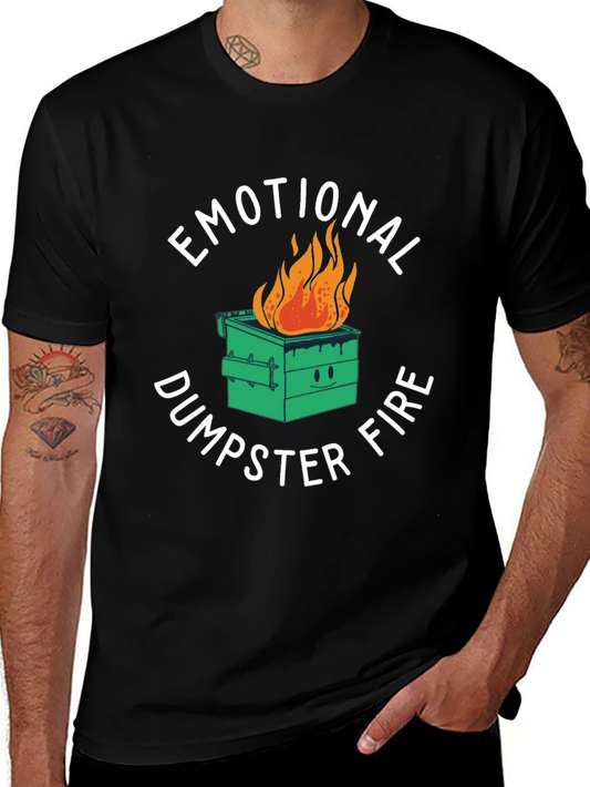 Emotional Dumpster Fire Graphic T-Shirt