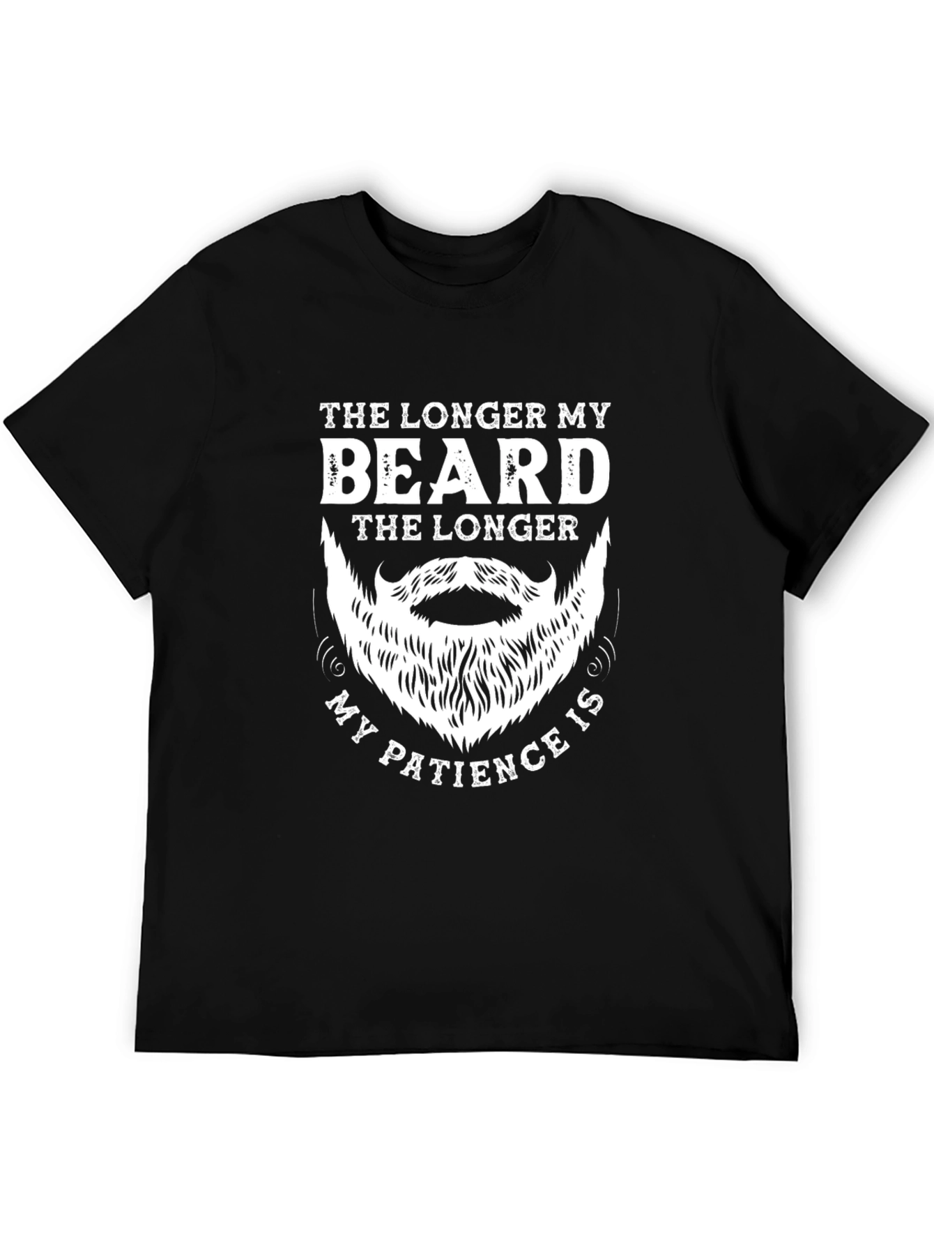 Beard Patience Black Graphic Tee