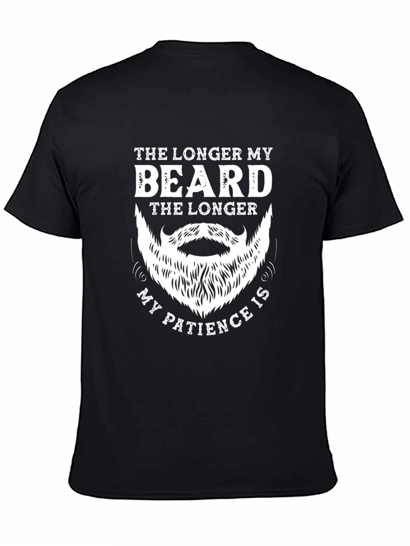 Beard Patience Black Graphic Tee