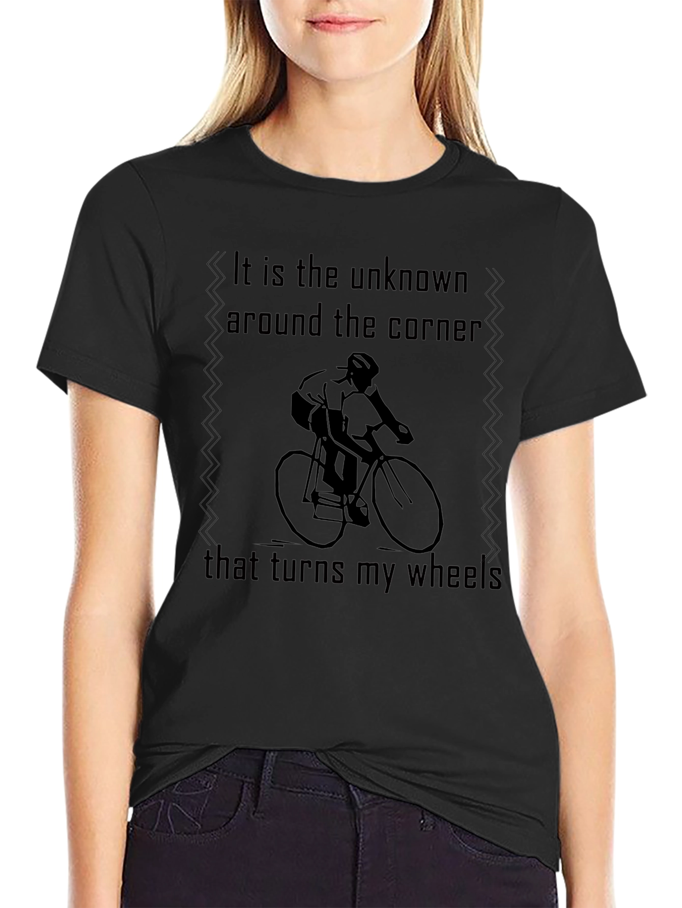 Cyclists Journey Tee: Unknown Turns Wheels