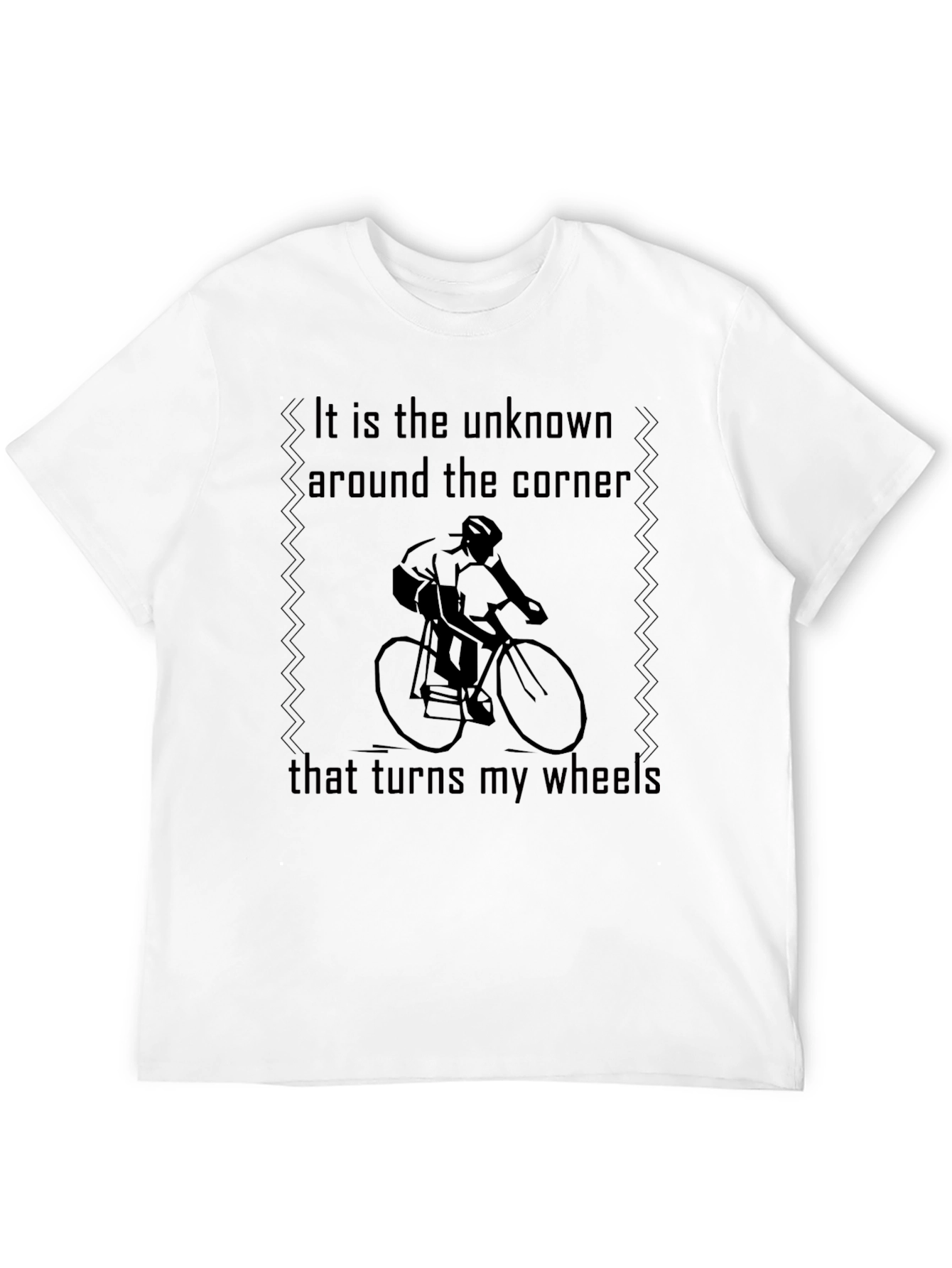 Cyclists Journey Tee: Unknown Turns Wheels