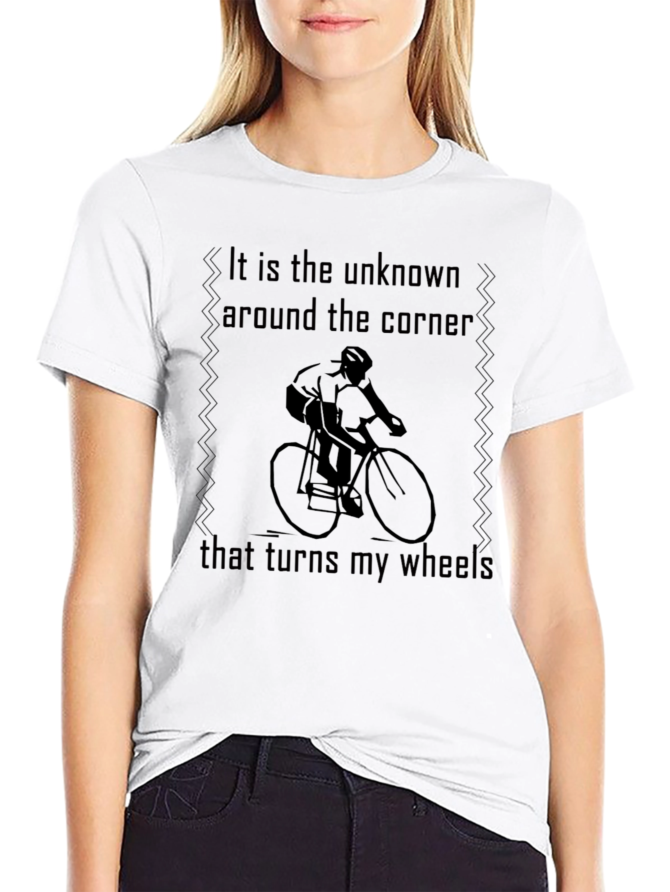 Cyclists Journey Tee: Unknown Turns Wheels