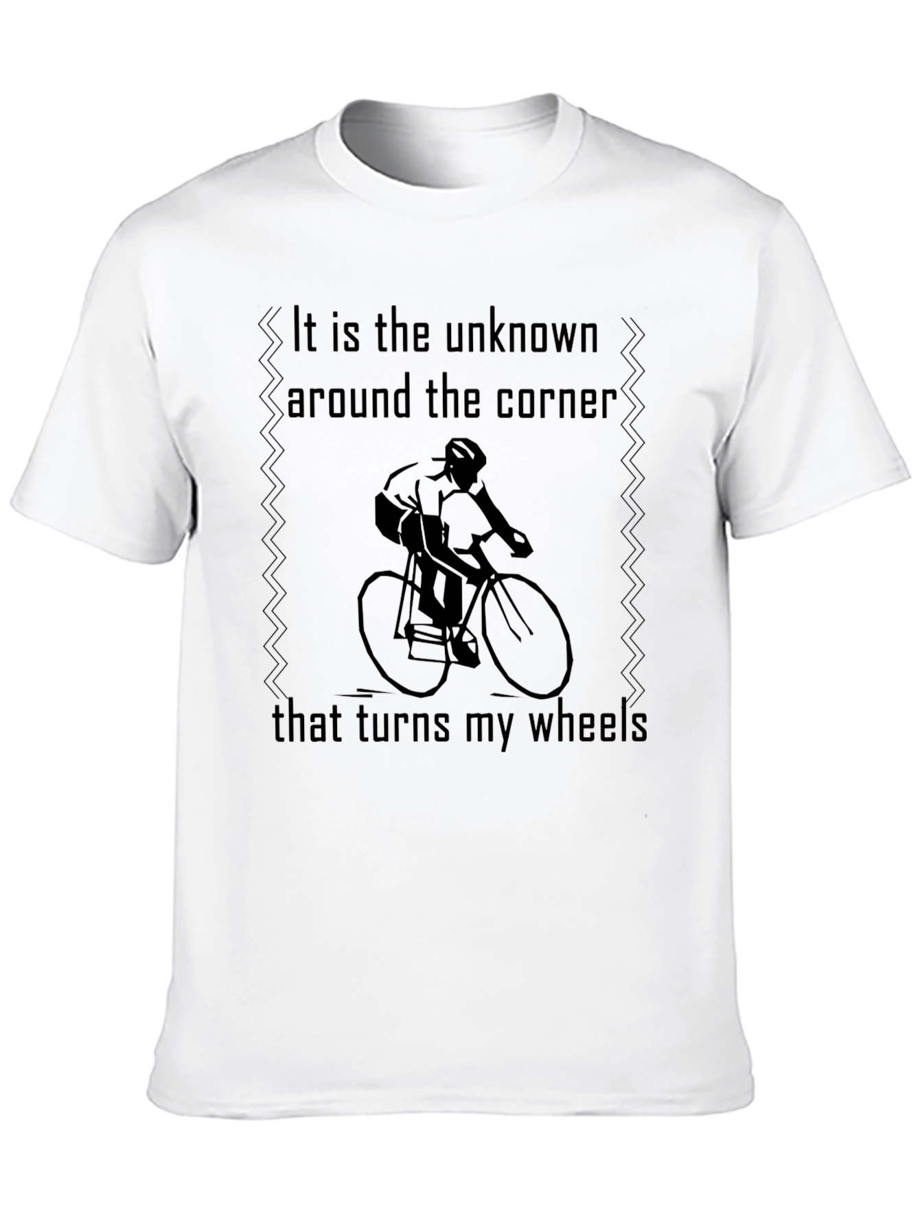 Cyclists Journey Tee: Unknown Turns Wheels