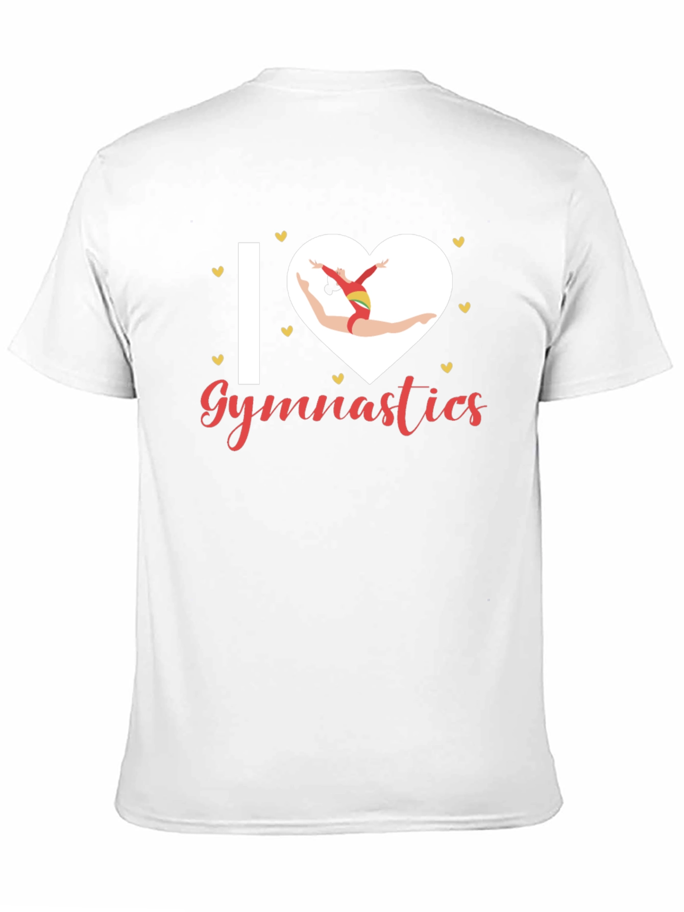 I Love Gymnastics Black T-Shirt