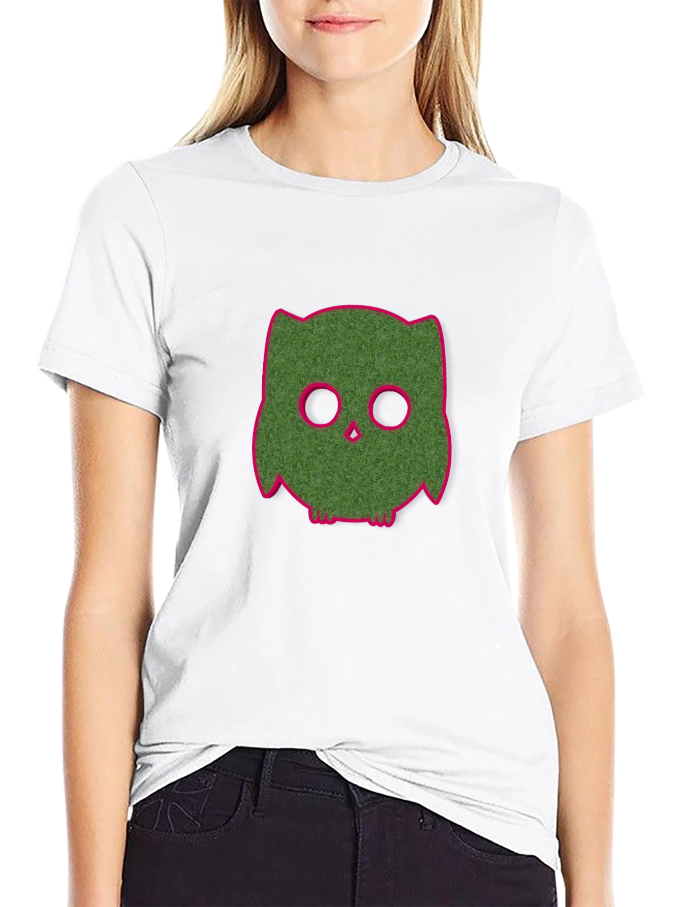 Funky Owl Graphic Tee - Black Casual T-Shirt