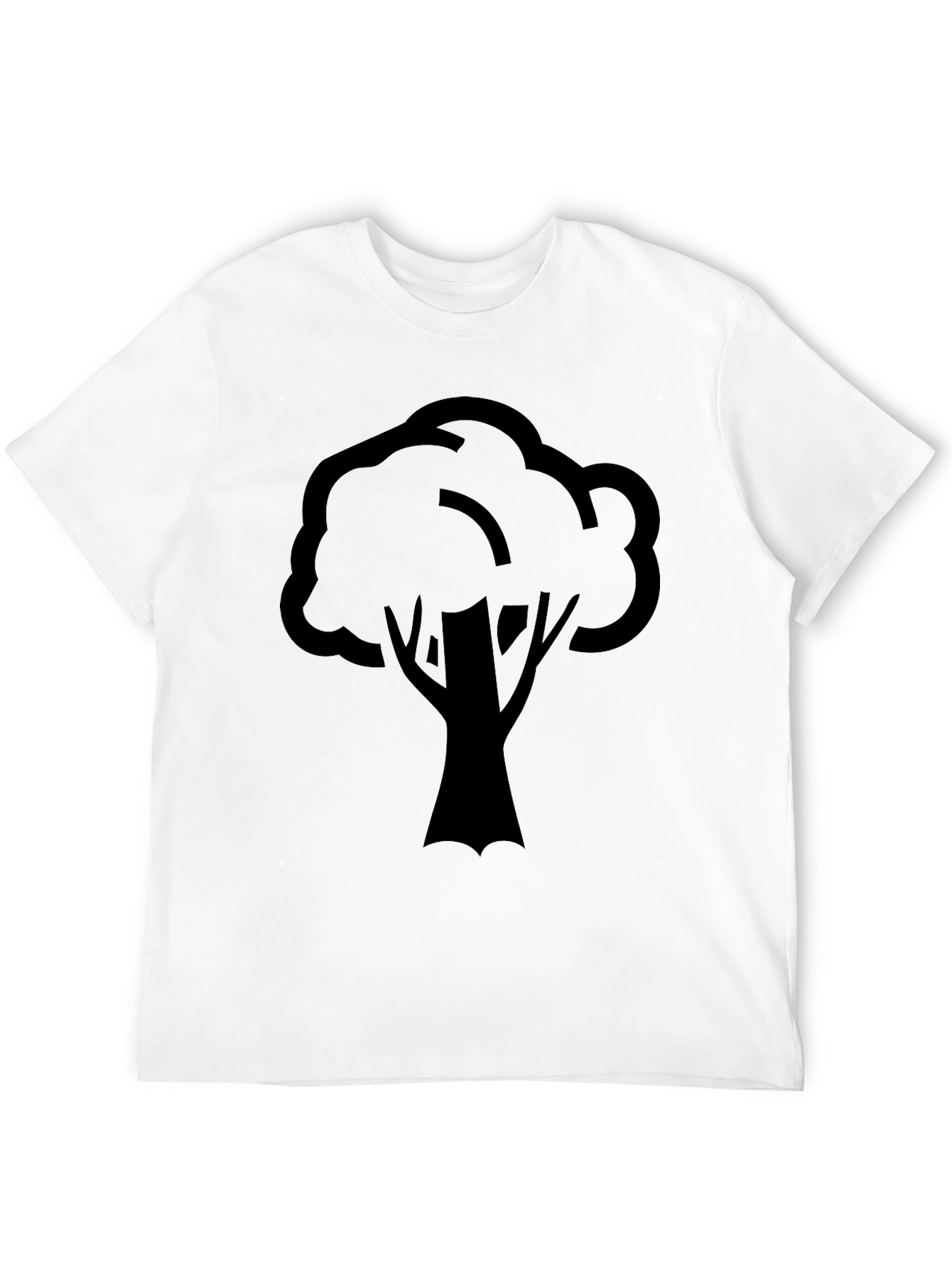 Nature Tree Graphic T-Shirt - Black Casual Wear