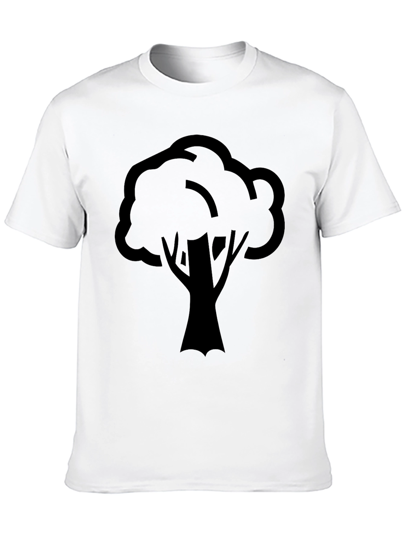 Nature Tree Graphic T-Shirt - Black Casual Wear