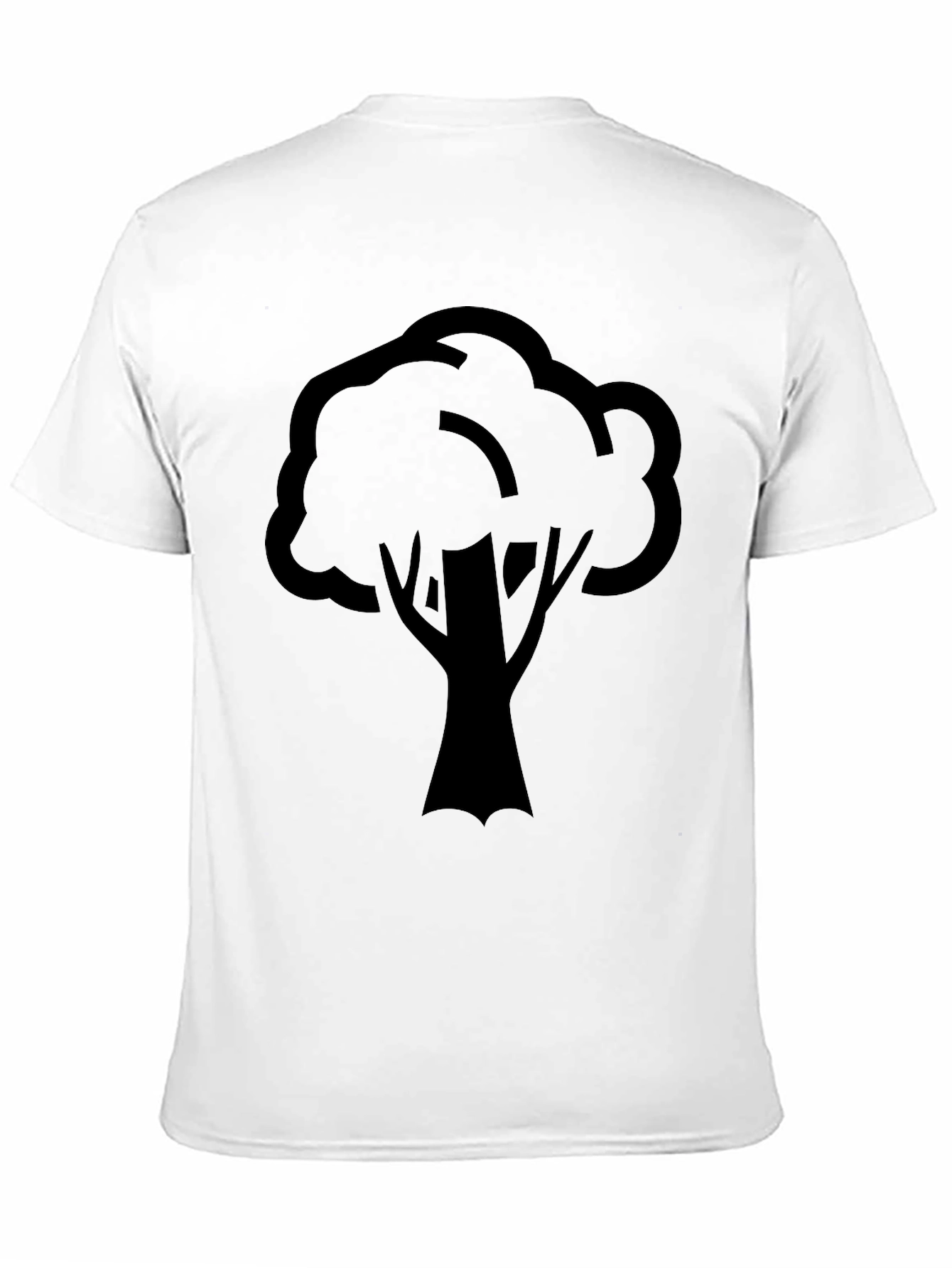 Nature Tree Graphic T-Shirt - Black Casual Wear
