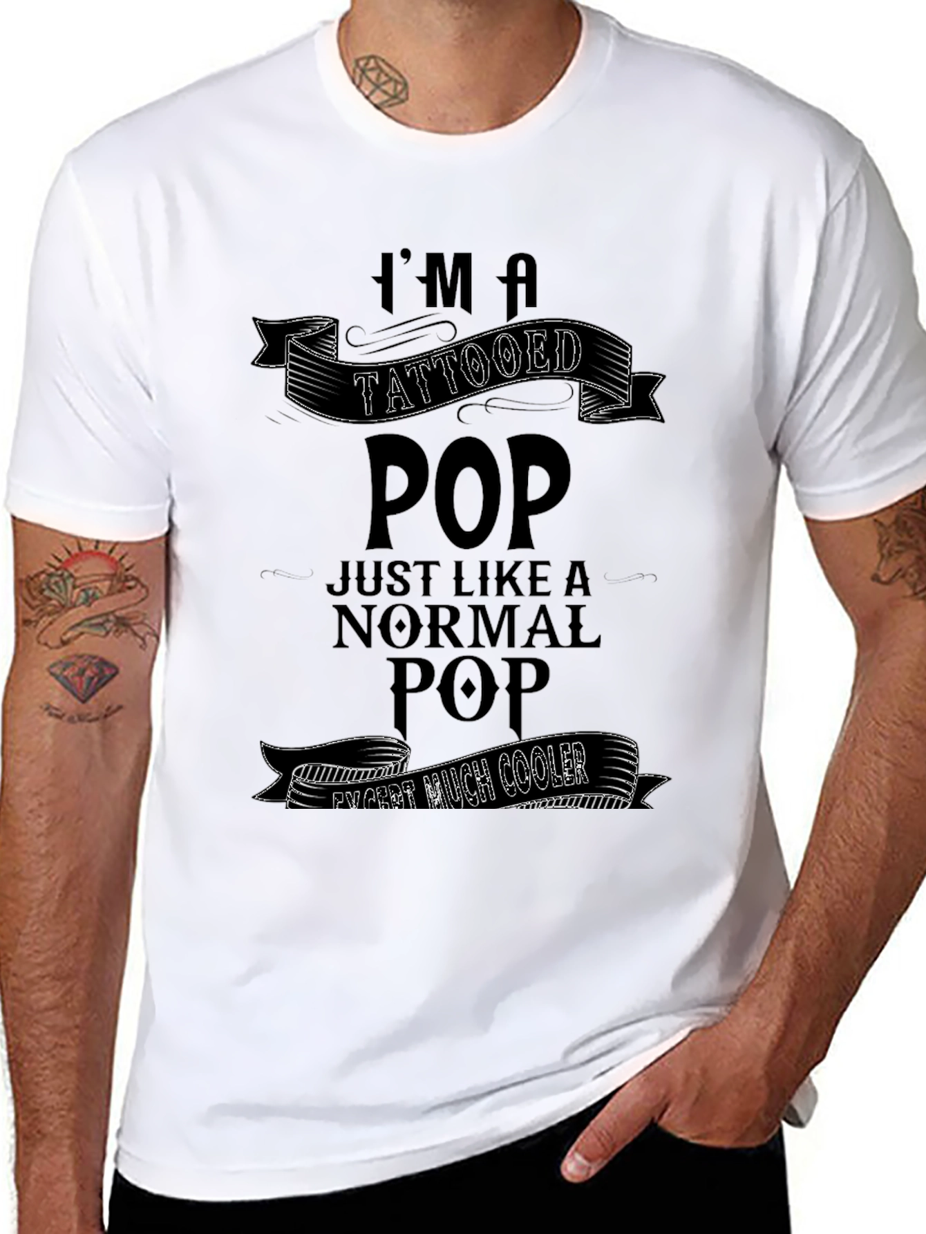 Tattooed Pop T-Shirt: Cool Dad Apparel