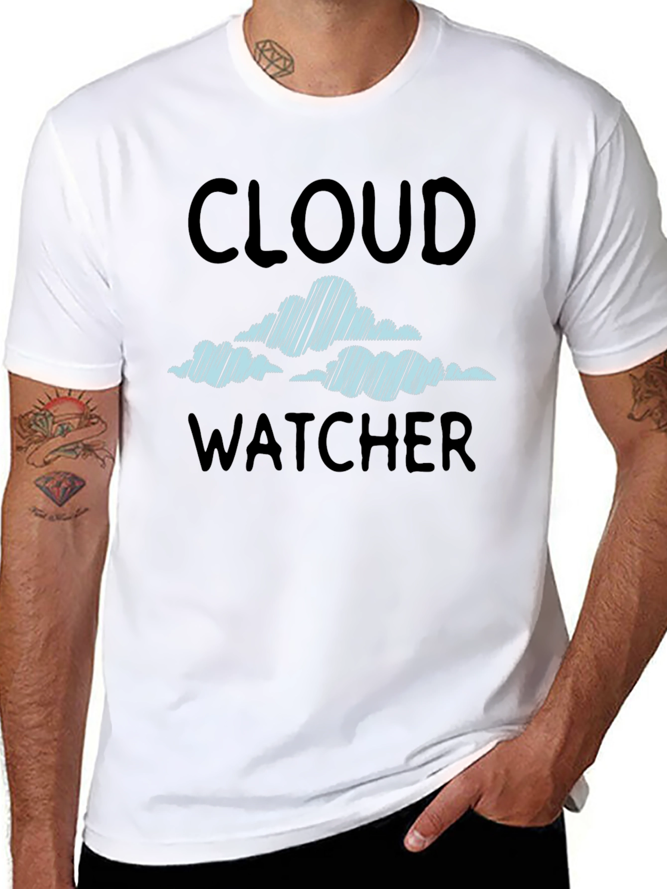 Cloud Watcher T-Shirt - Sky Gazer Tee
