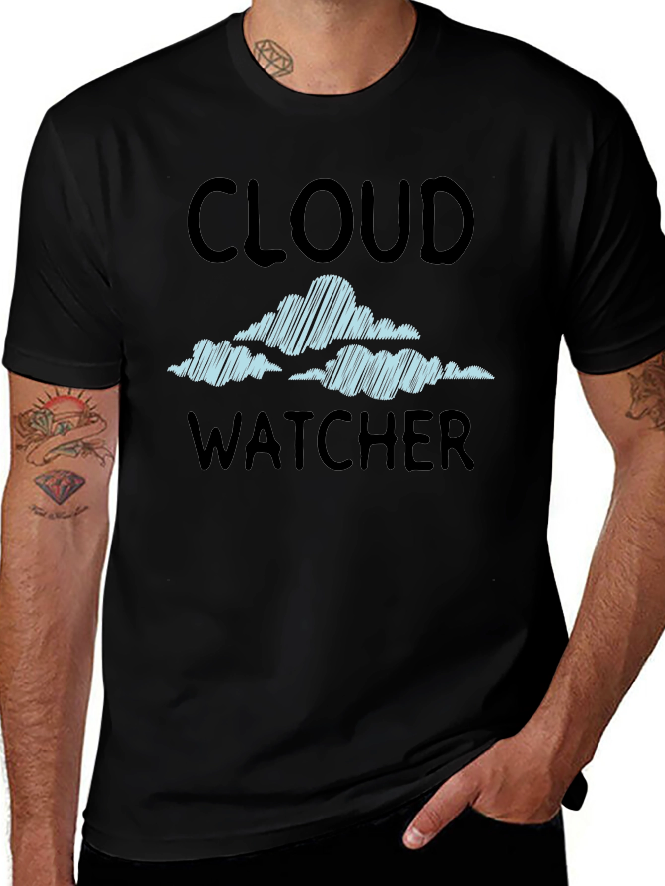 Cloud Watcher T-Shirt - Sky Gazer Tee