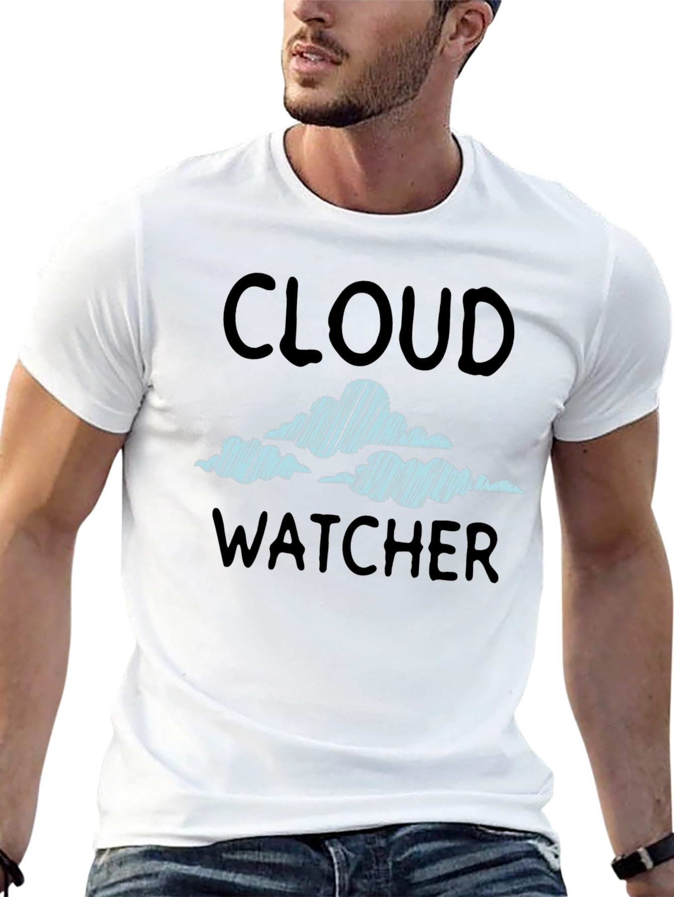 Cloud Watcher T-Shirt - Sky Gazer Tee