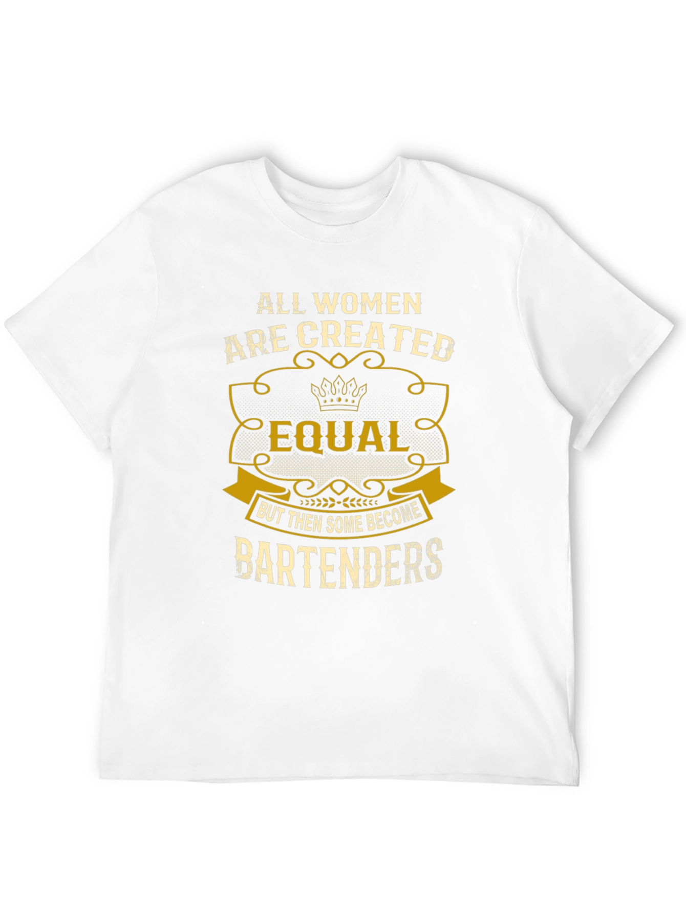 All Women Equal Bartender Black T-Shirt