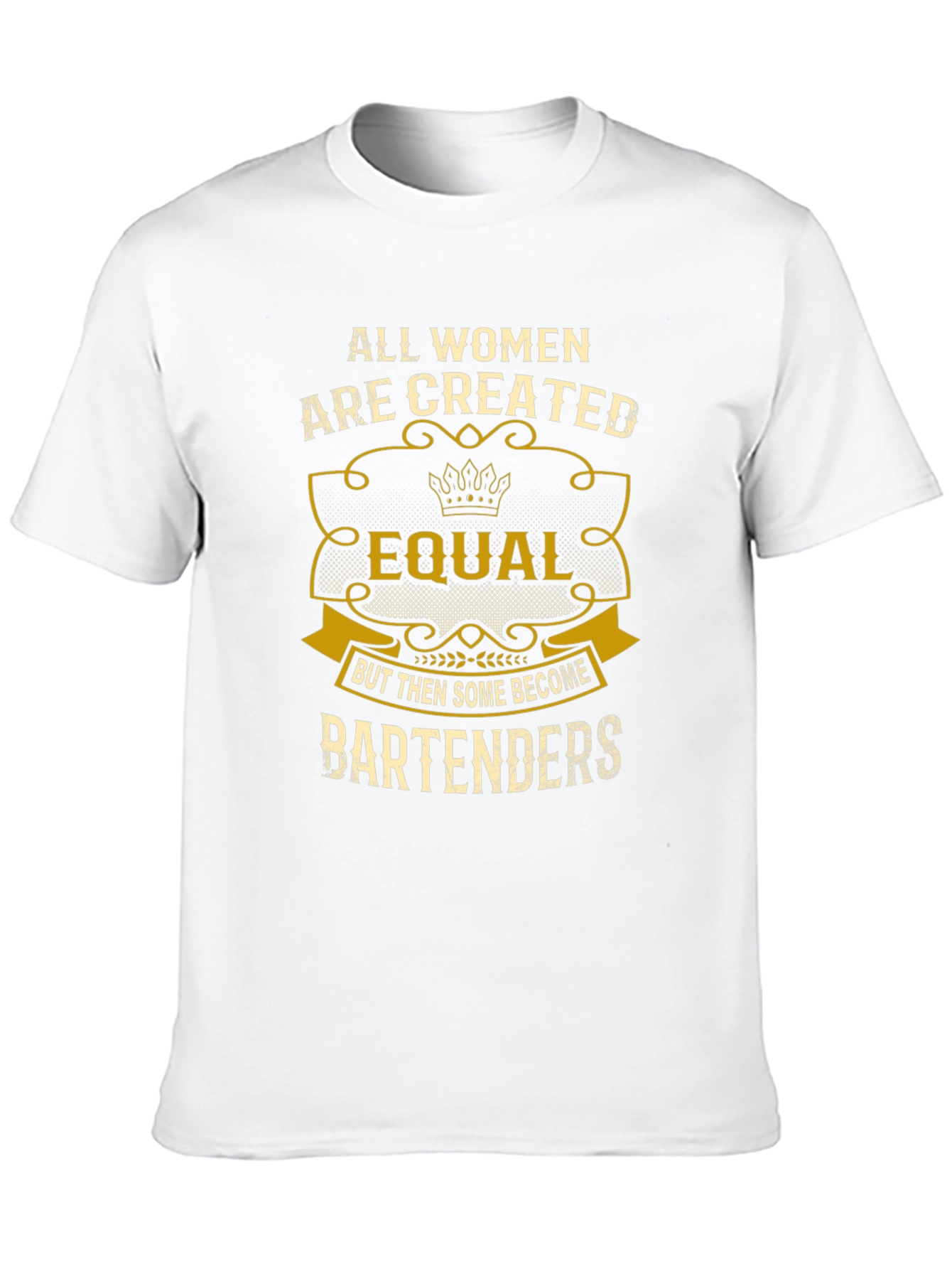 All Women Equal Bartender Black T-Shirt