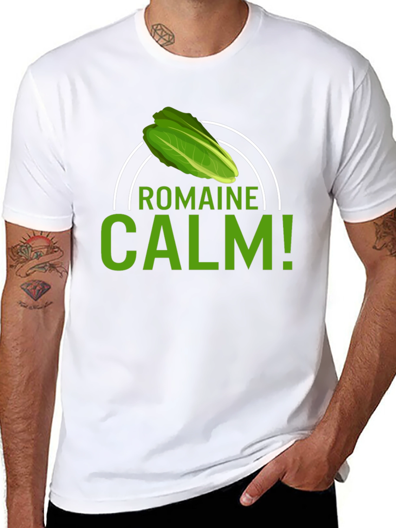 Romaine Calm T-Shirt - Funny Foodie Tee