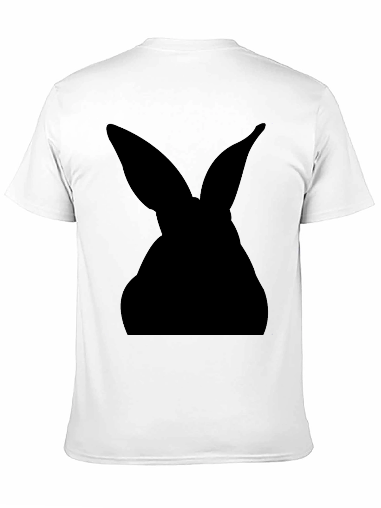 Black Rabbit Silhouette Graphic Tee - Easter Gift