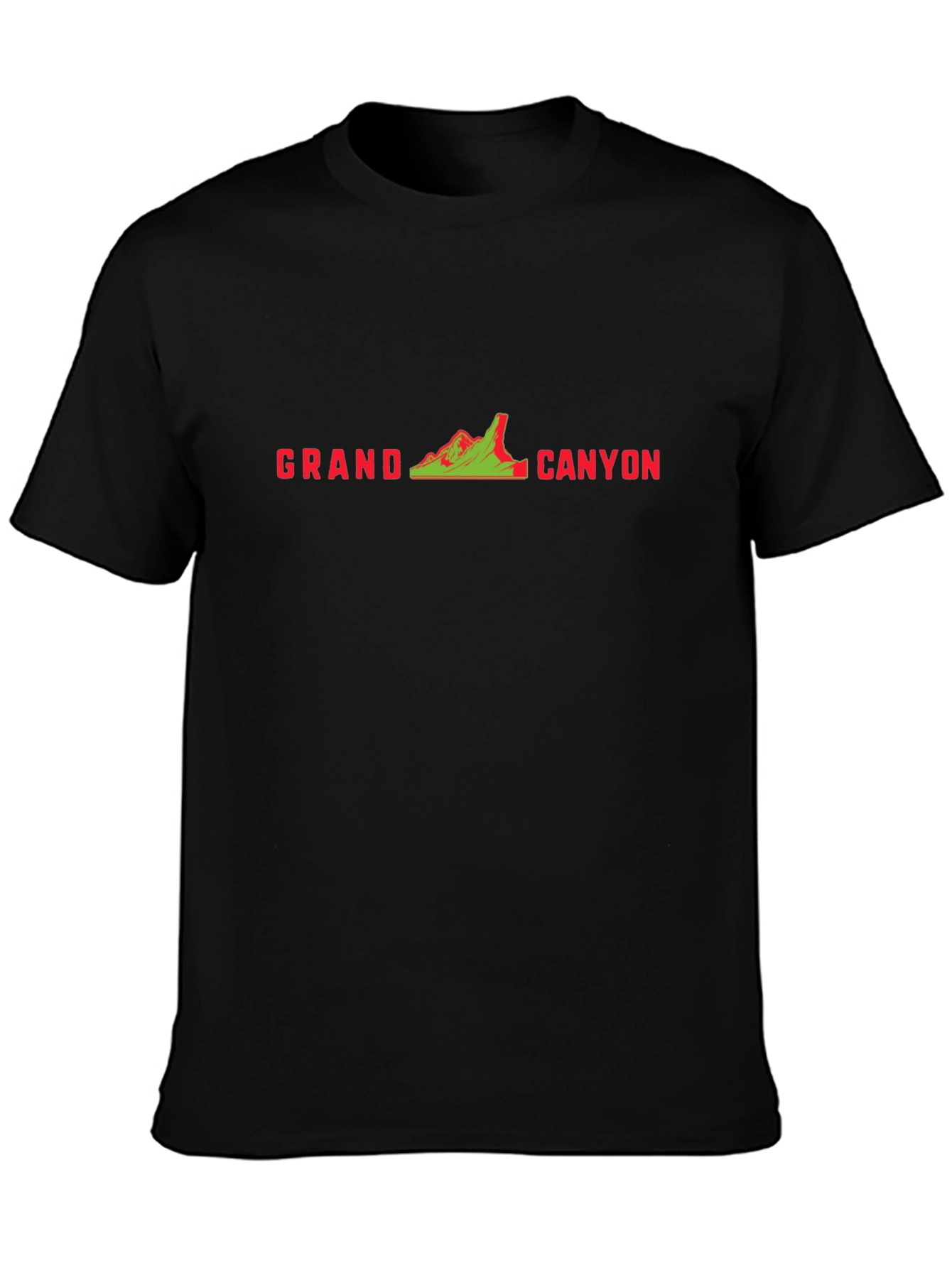 Grand Canyon Graphic Tee - Black Cotton T-Shirt