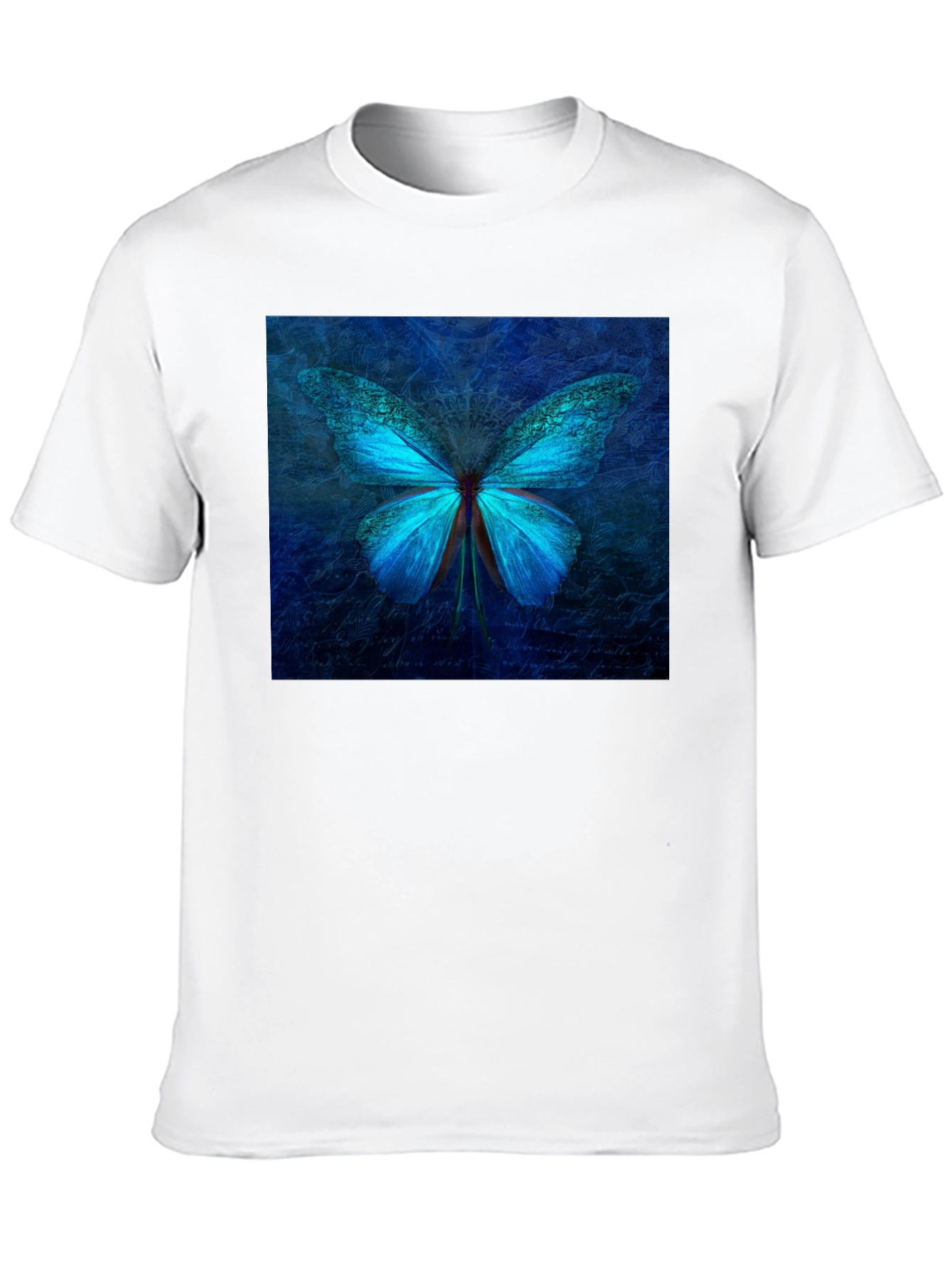 Butterfly Graphic Tee - Stylish Black Cotton T-Shirt