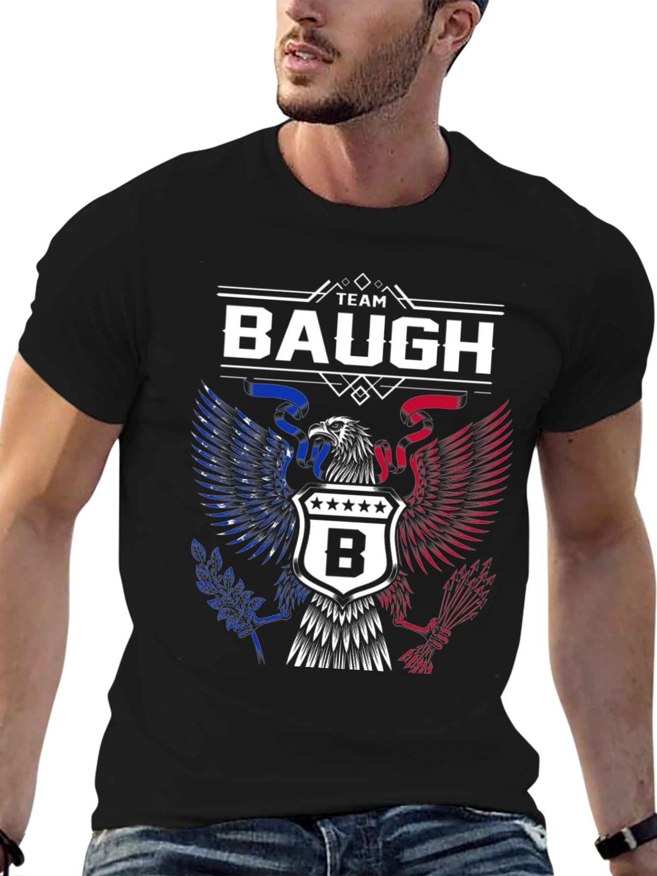 Team Baugh Patriotic Eagle Crest T-Shirt