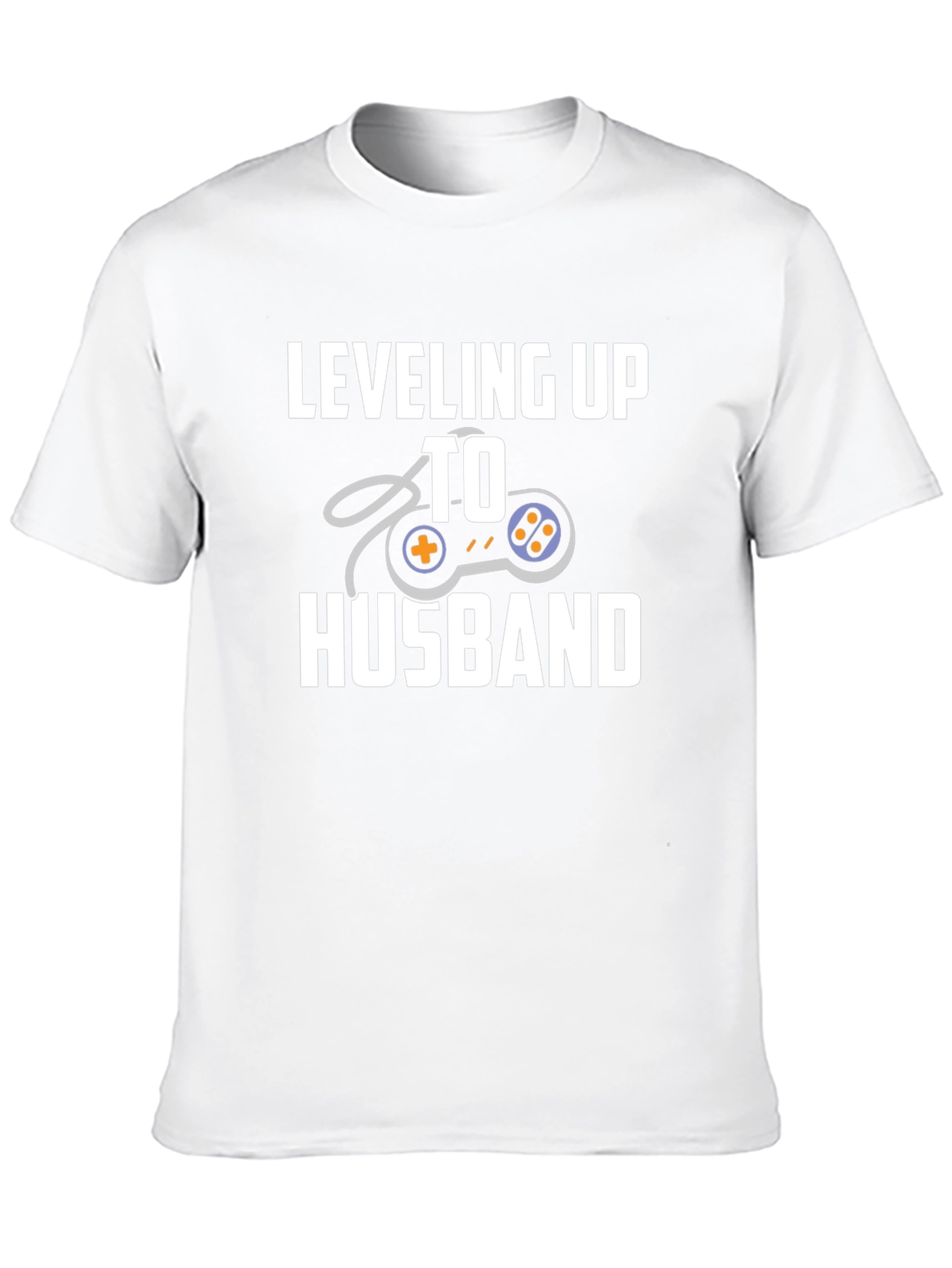 Leveling Up To Husband Gamer T-Shirt - Black