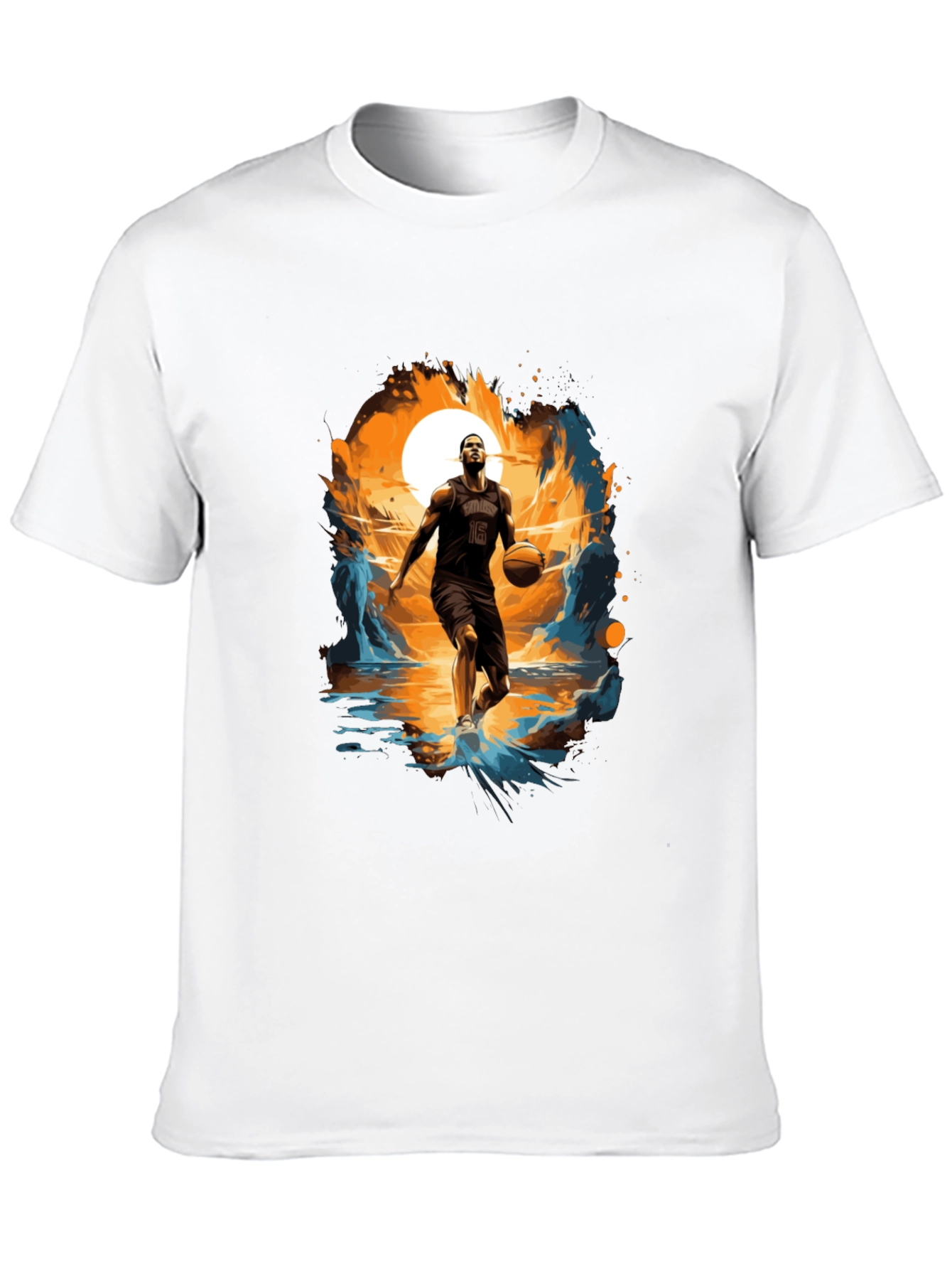 Basketball Player Graphic Print Tee