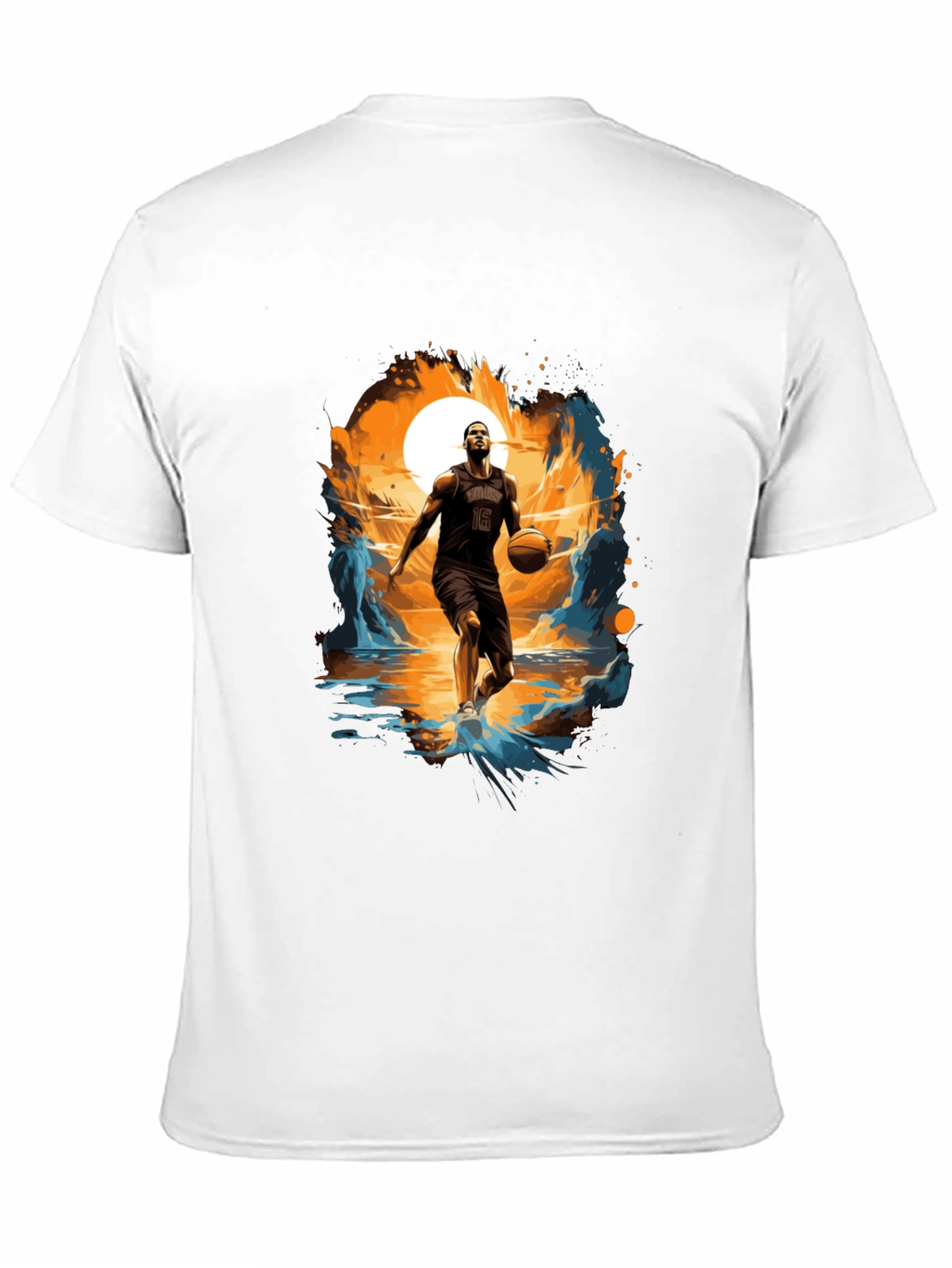 Basketball Player Graphic Print Tee