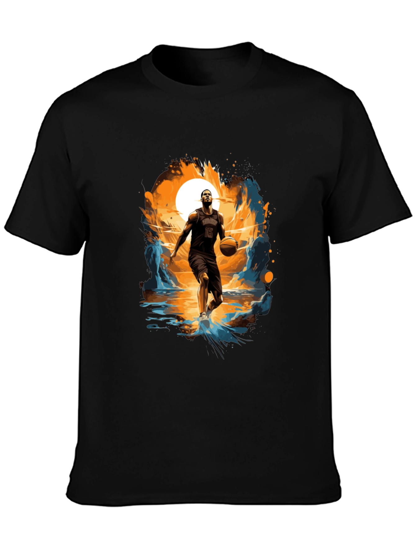 Basketball Player Graphic Print Tee