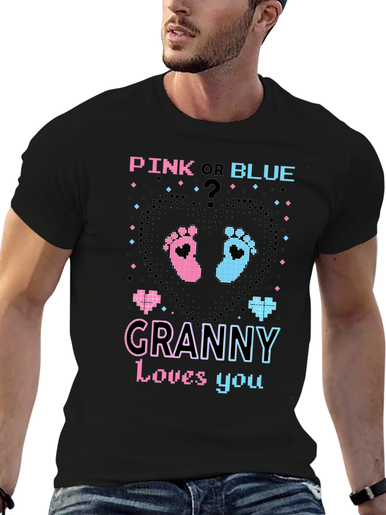 Pink or Blue Granny Loves You T-Shirt