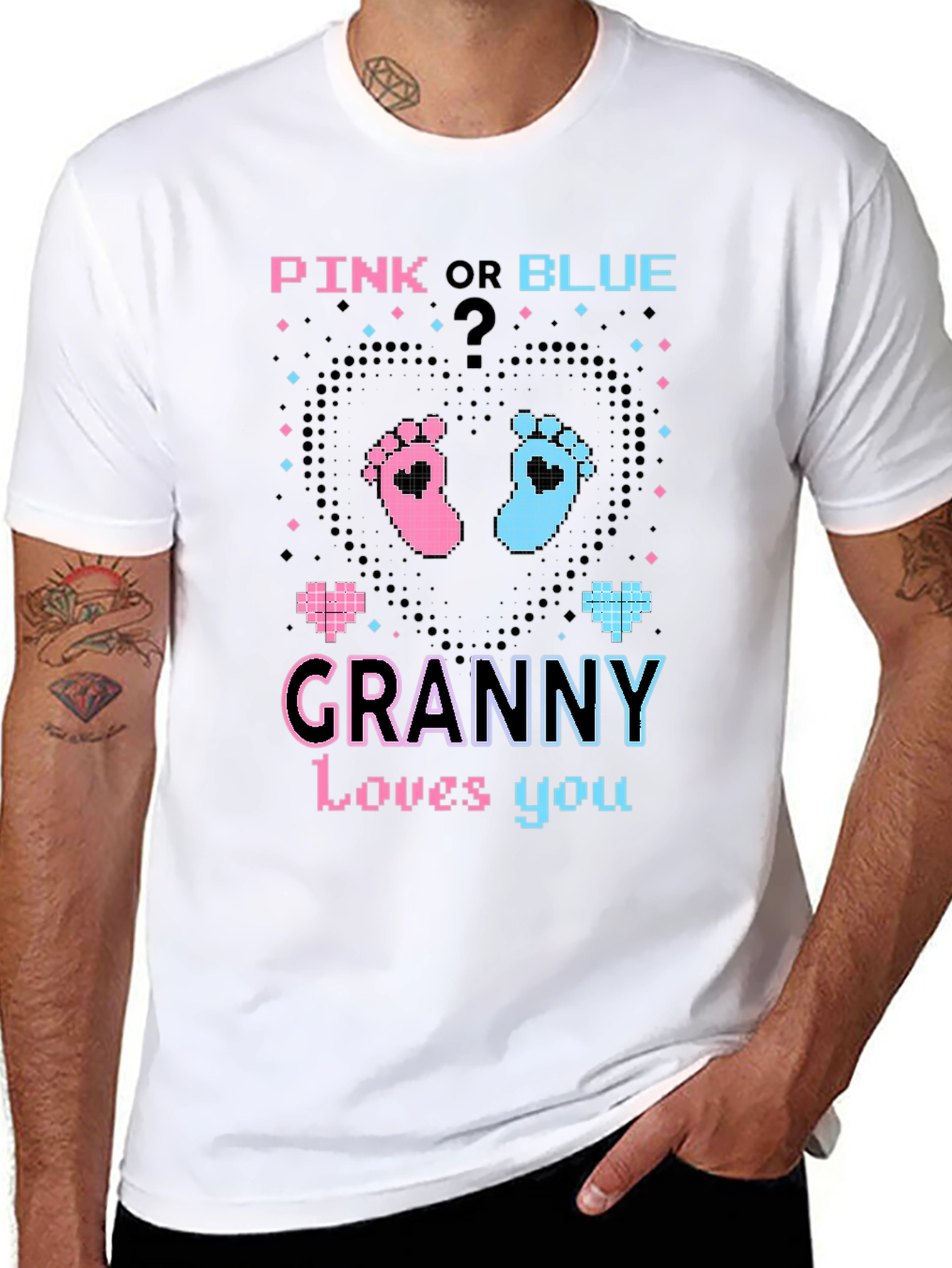 Pink or Blue Granny Loves You T-Shirt