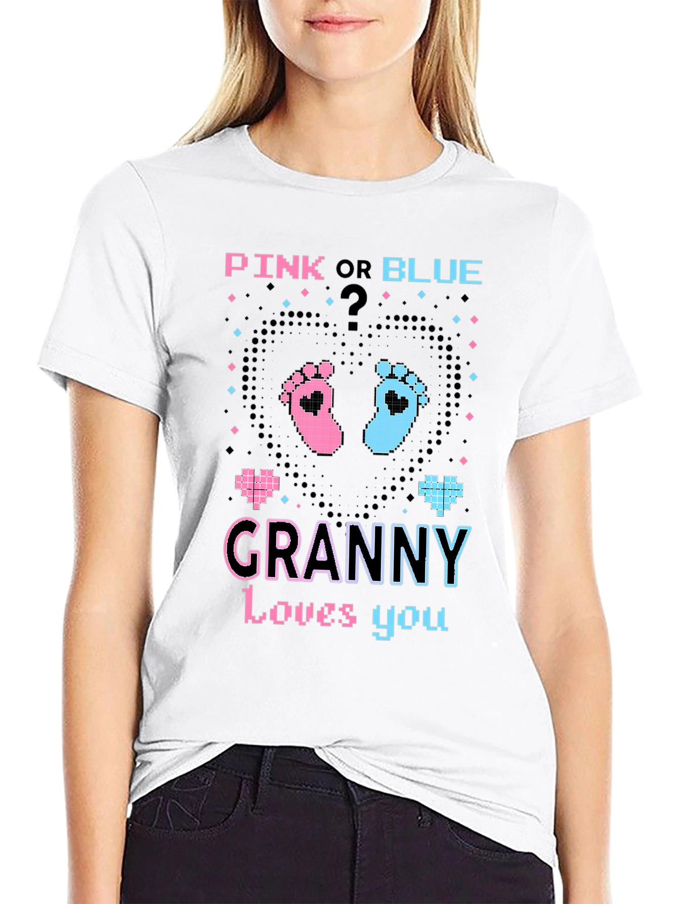 Pink or Blue Granny Loves You T-Shirt